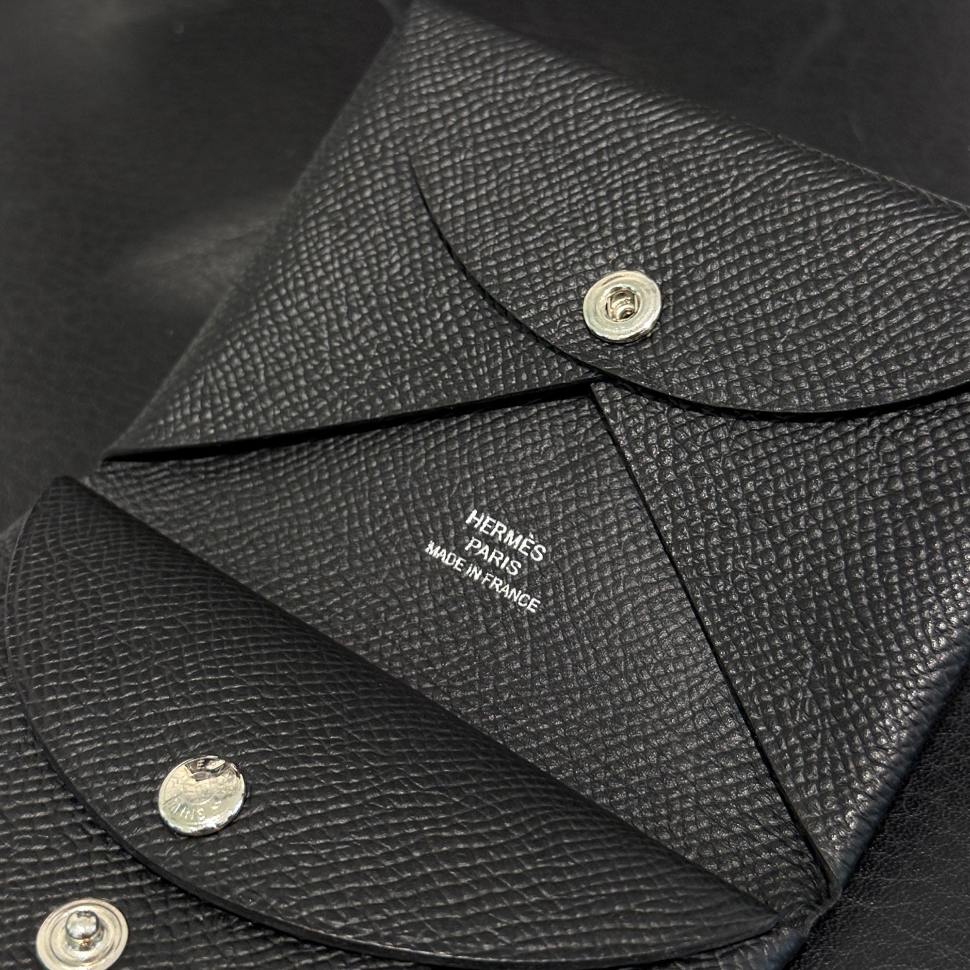 HERMES Calvi Duo Card Case "NOIR" W刻印 エルメス カルヴィデュオ カードケース "ノワール" W刻印