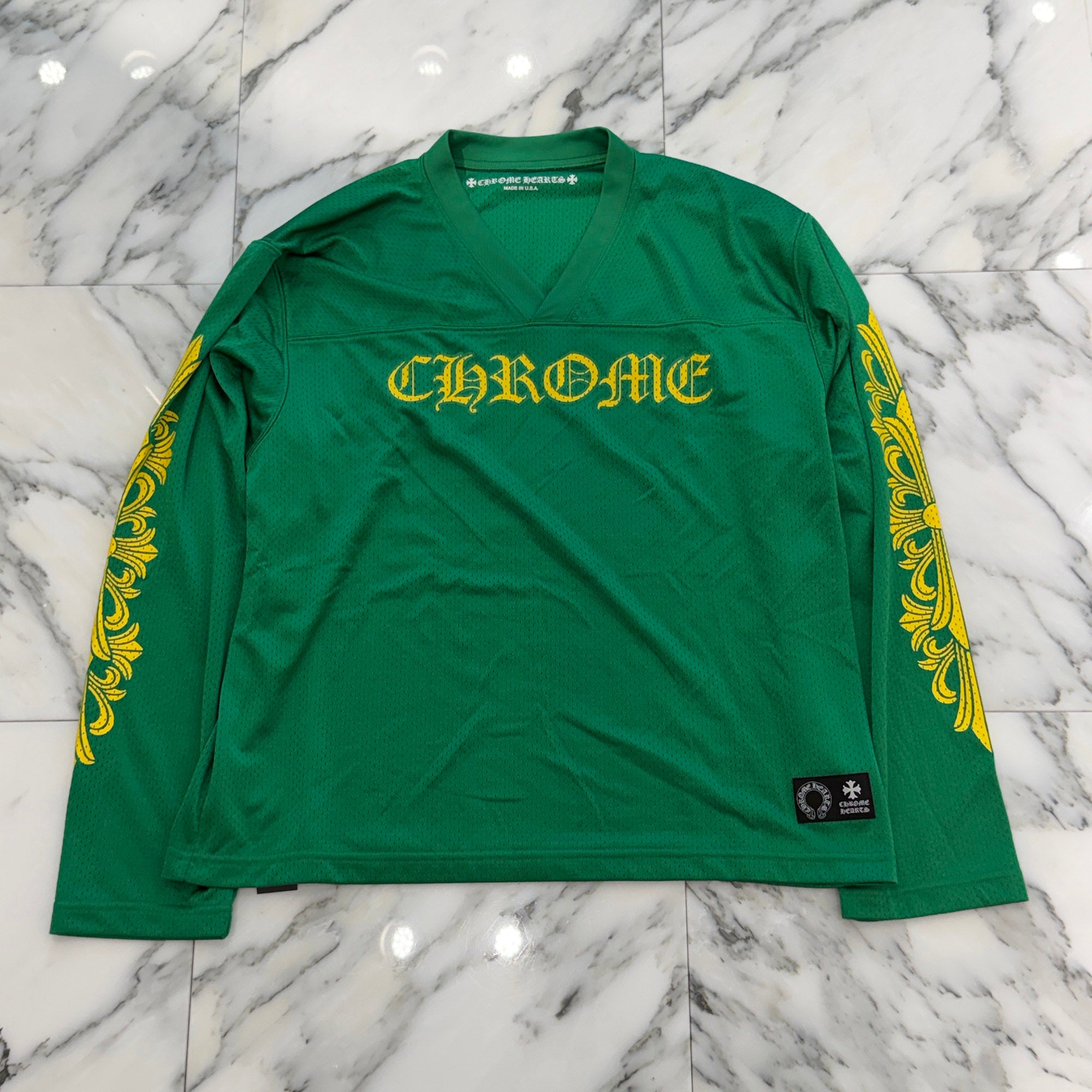 CHROME HEARTS Mesh Warm Up Jersey Size M クロムハーツ メッシュウォームアップジャージー サイズM