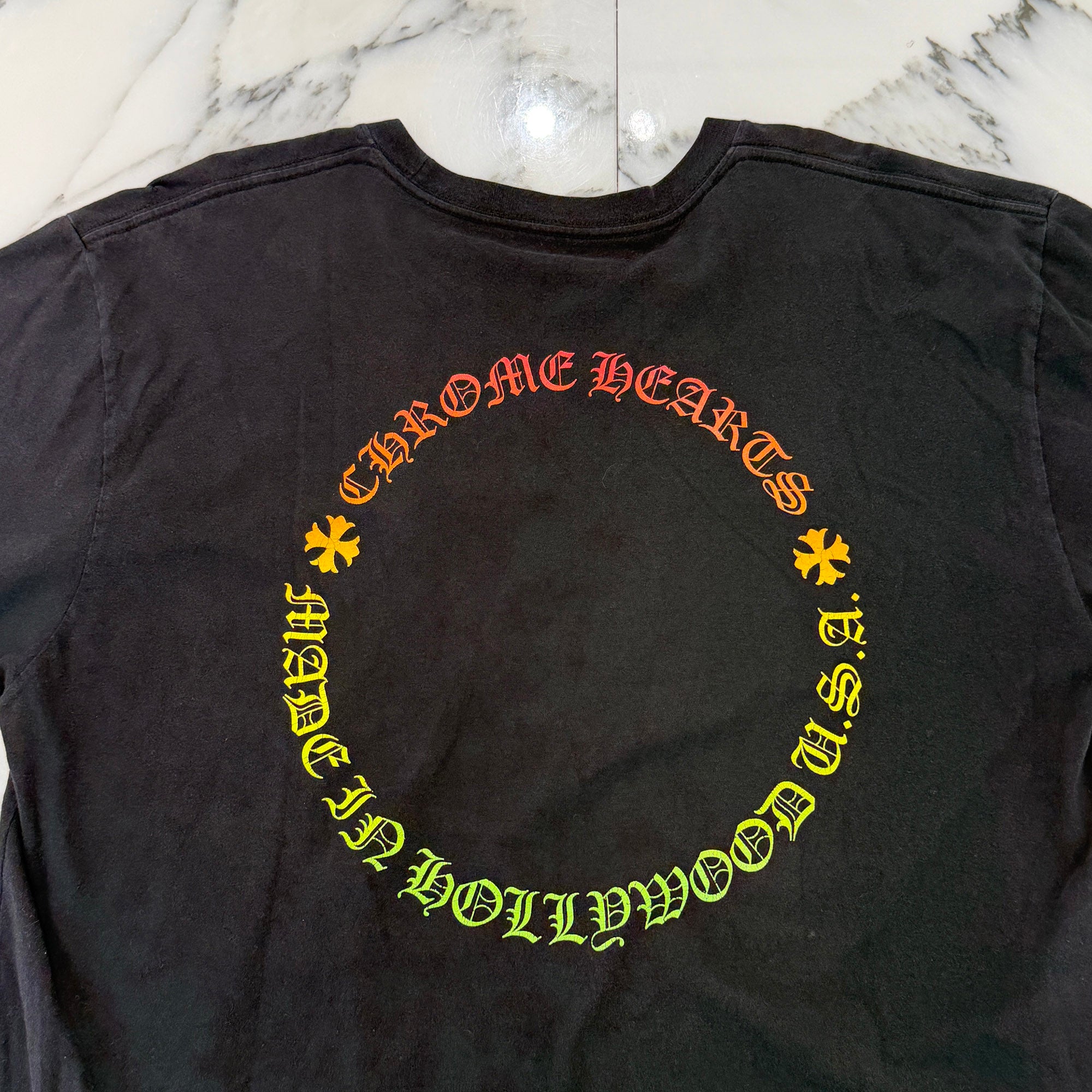 CHROME HEARTS Back Grad Circle Logo Tee Size XL クロムハーツ バックグラデーション サークルロゴ Tシャツ サイズXL