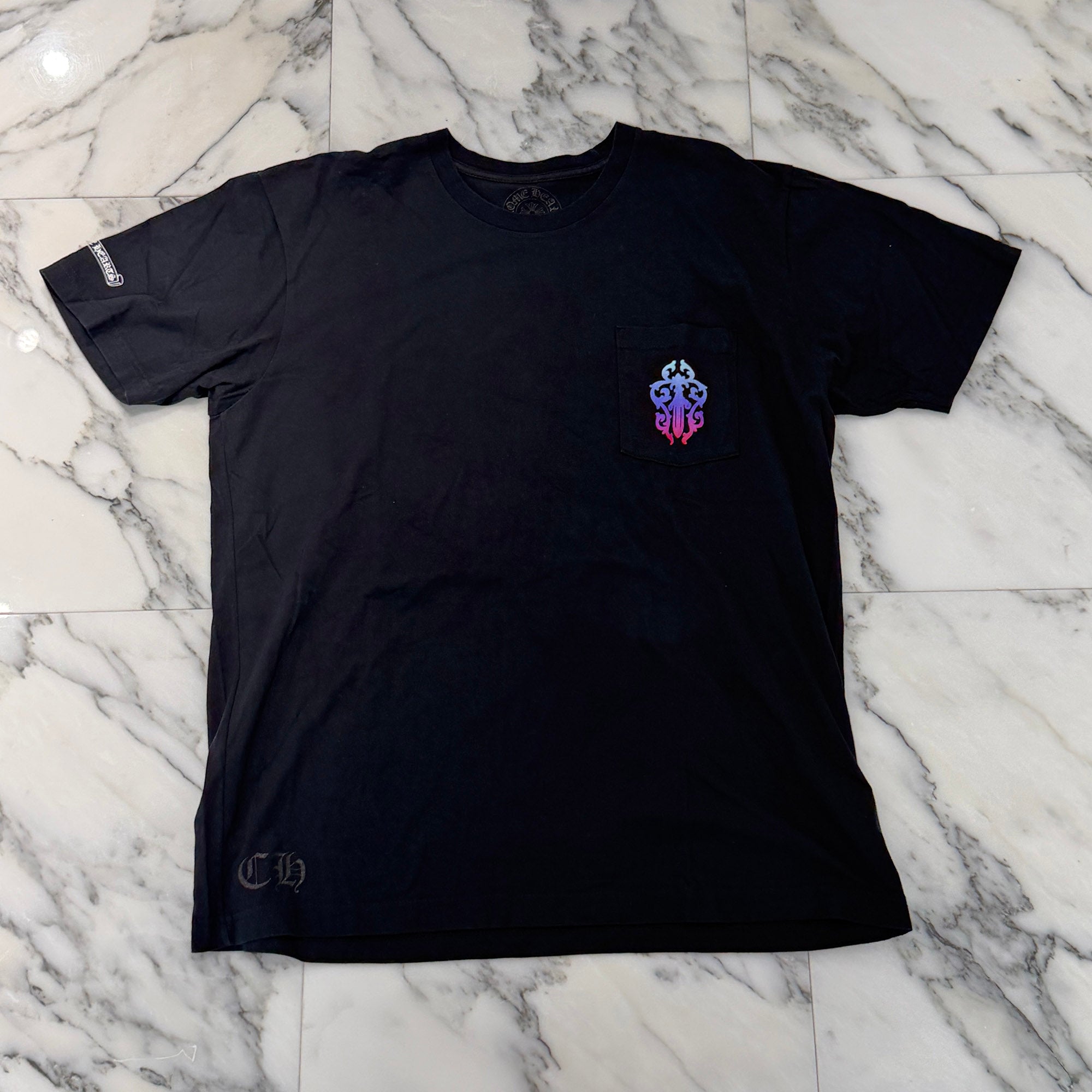 CHROME HEARTS Gradient Dagger Horseshoe Print Tee Size XL クロムハーツ グラデーション ダガー ホースシュー プリント Tシャツ サイズXL