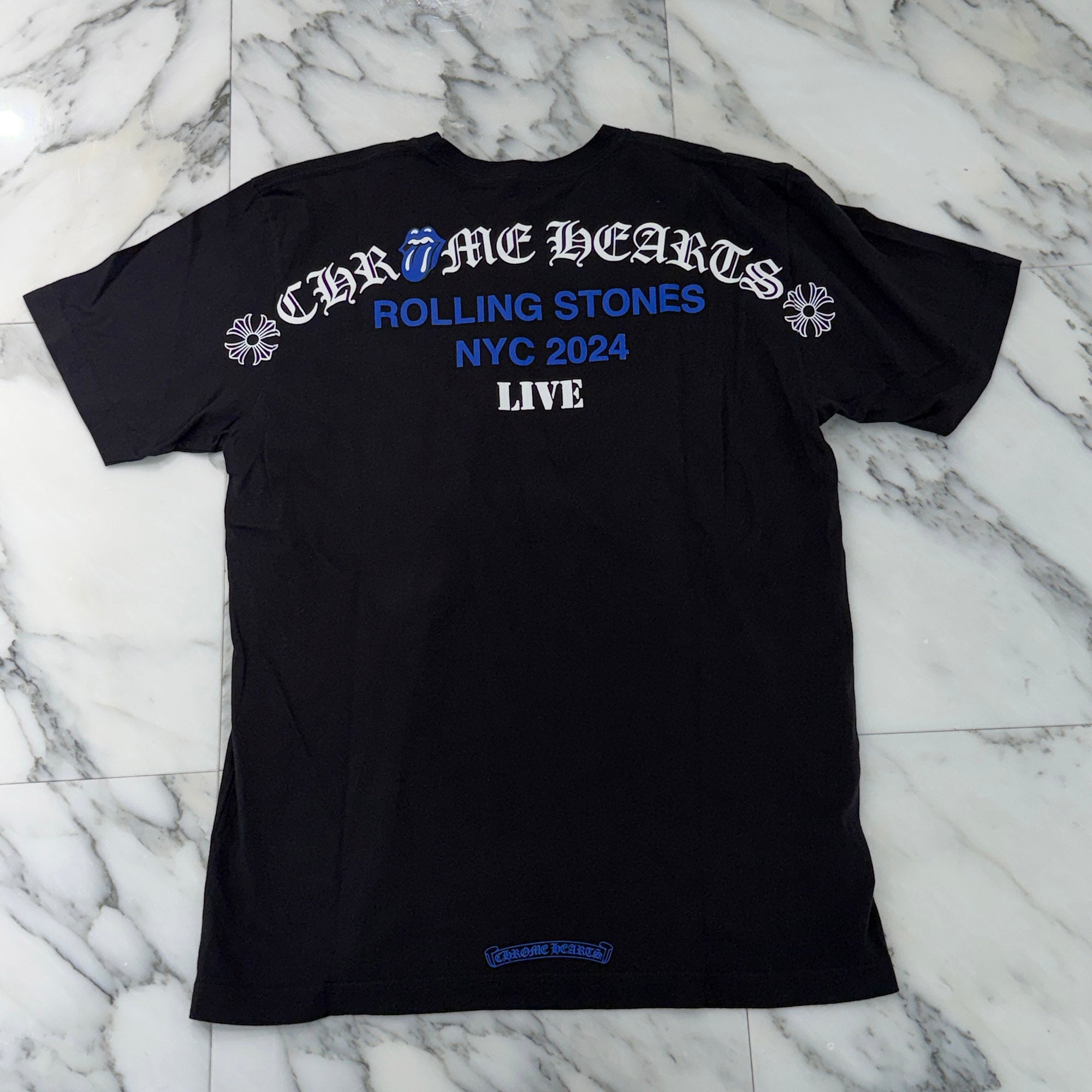 CHROME HEARTS × The Rolling Stones New York Limited Tee Size L クロムハーツ × ローリングストーンズ ニューヨーク限定 Tシャツ サイズL