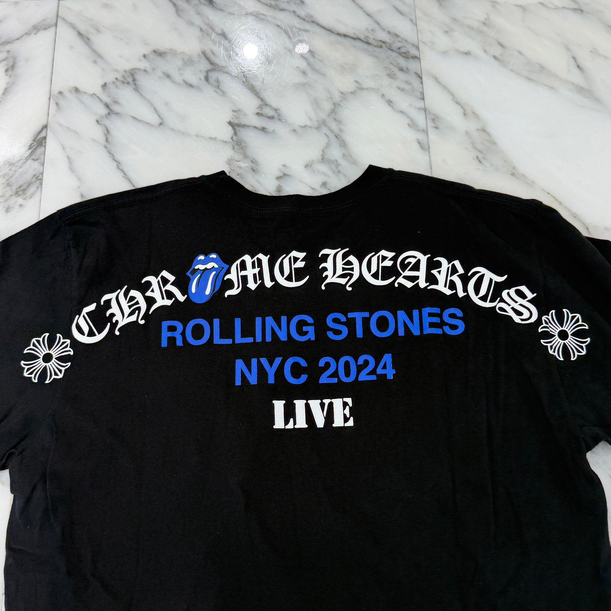 CHROME HEARTS × The Rolling Stones New York Limited Tee Size L クロムハーツ × ローリングストーンズ ニューヨーク限定 Tシャツ サイズL