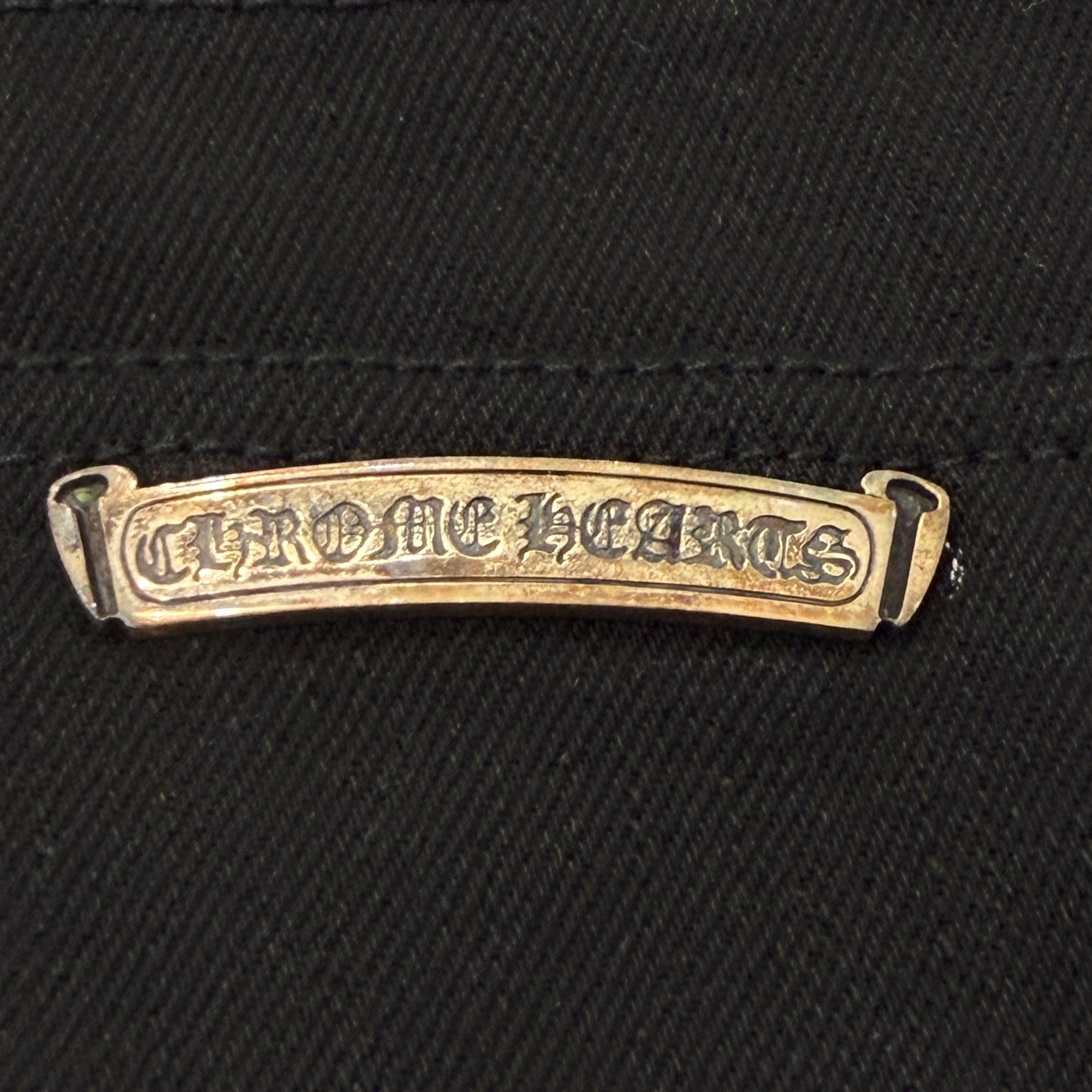 CHROME HEARTS Cross Ball Button Denim Pants Size 32 クロムハーツ