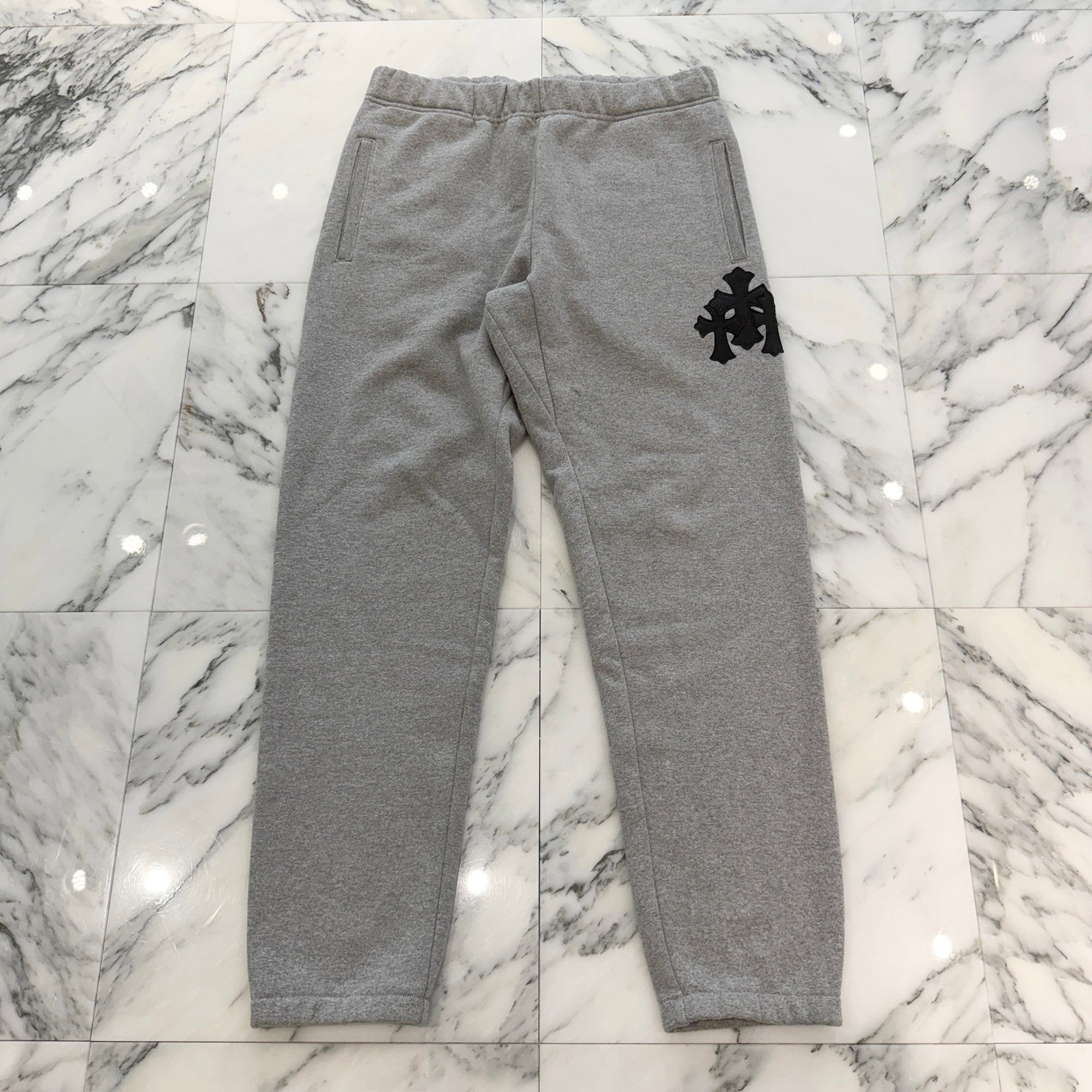 CHROME HEARTS Y NOT 3 Cemetery Cross Patch Sweat Long Pants Size M クロムハーツ ワイノット 3セメタリークロスパッチ スウェットパンツ サイズM