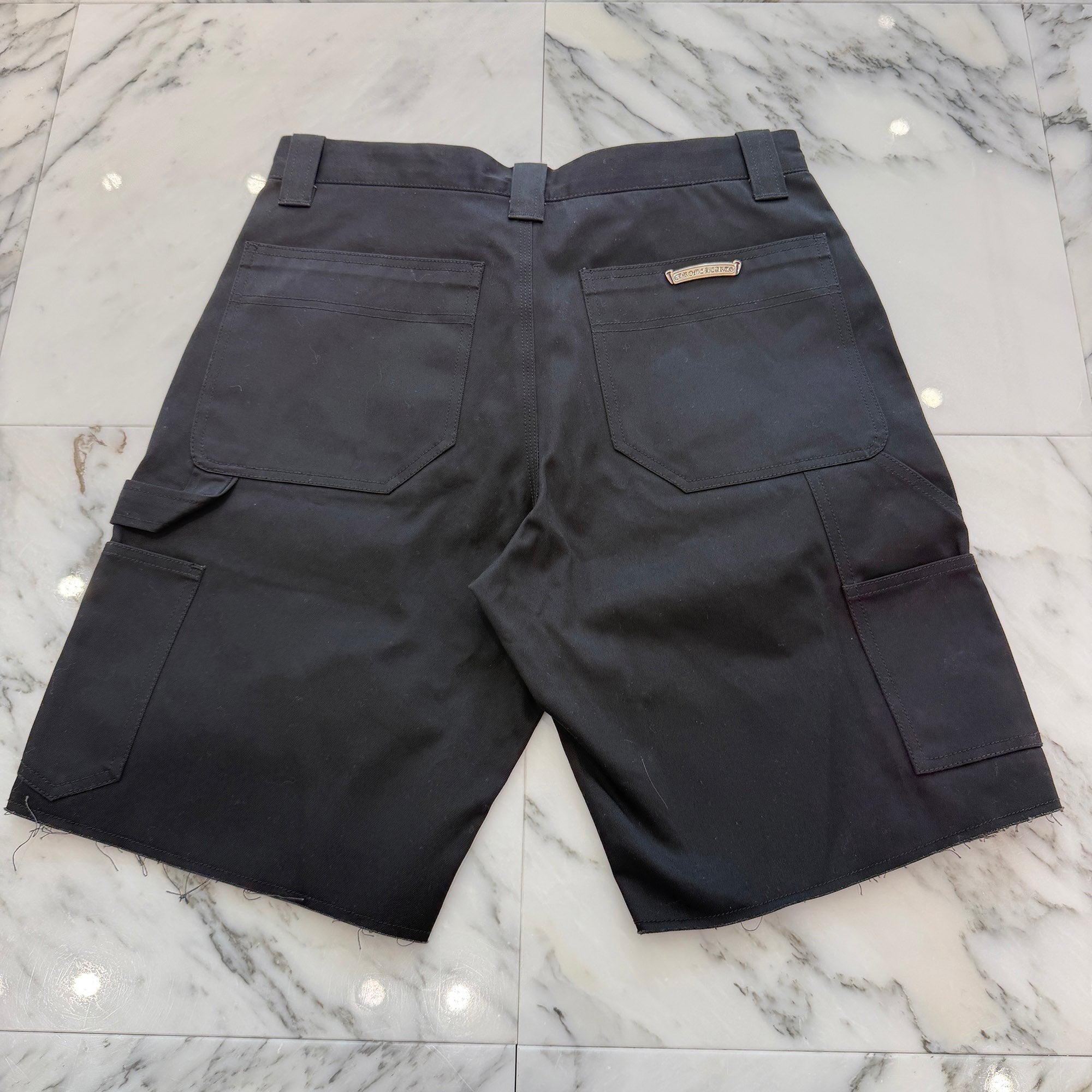 CHROME HEARTS Carpenter Cross Ball Button Denim Shorts Size 32 クロムハーツ カーペンター クロスボールボタン デニムショーツ サイズ32