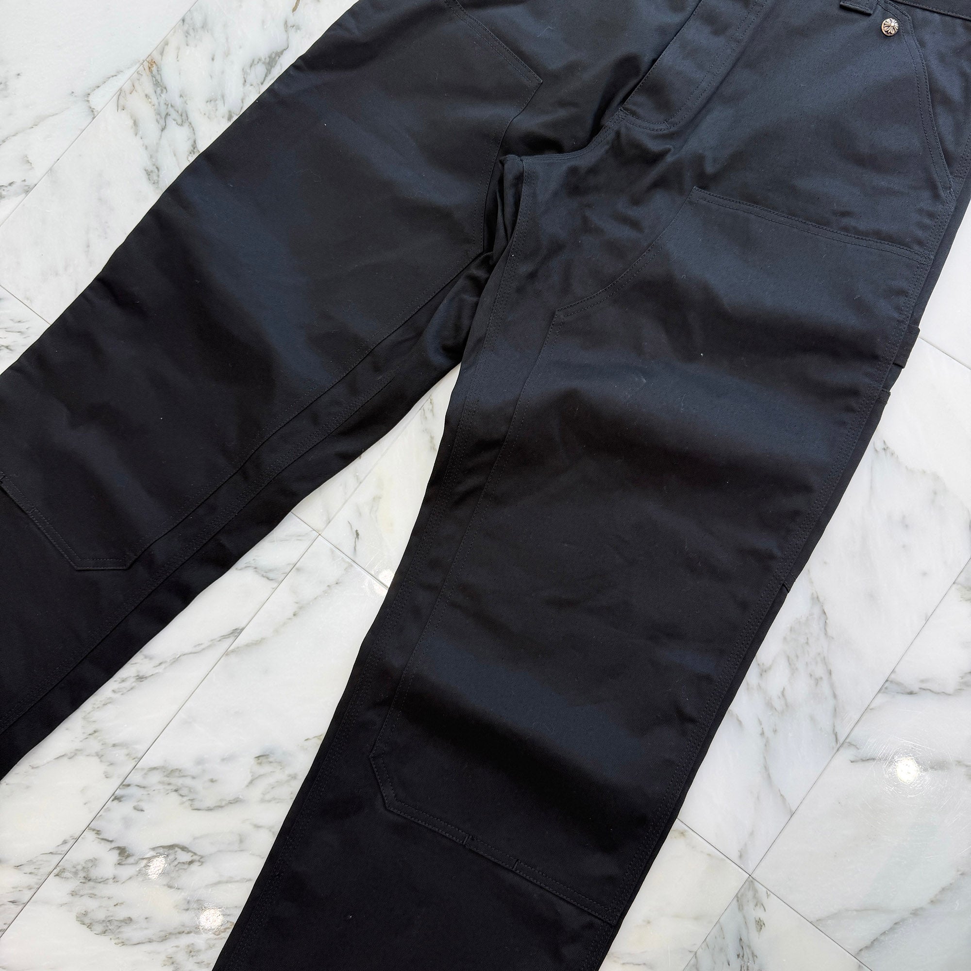 CHROME HEARTS Carpenter Cross Ball Button Denim Pants Size 33 クロムハーツ カーペンター クロスボールボタン デニムパンツ サイズ33