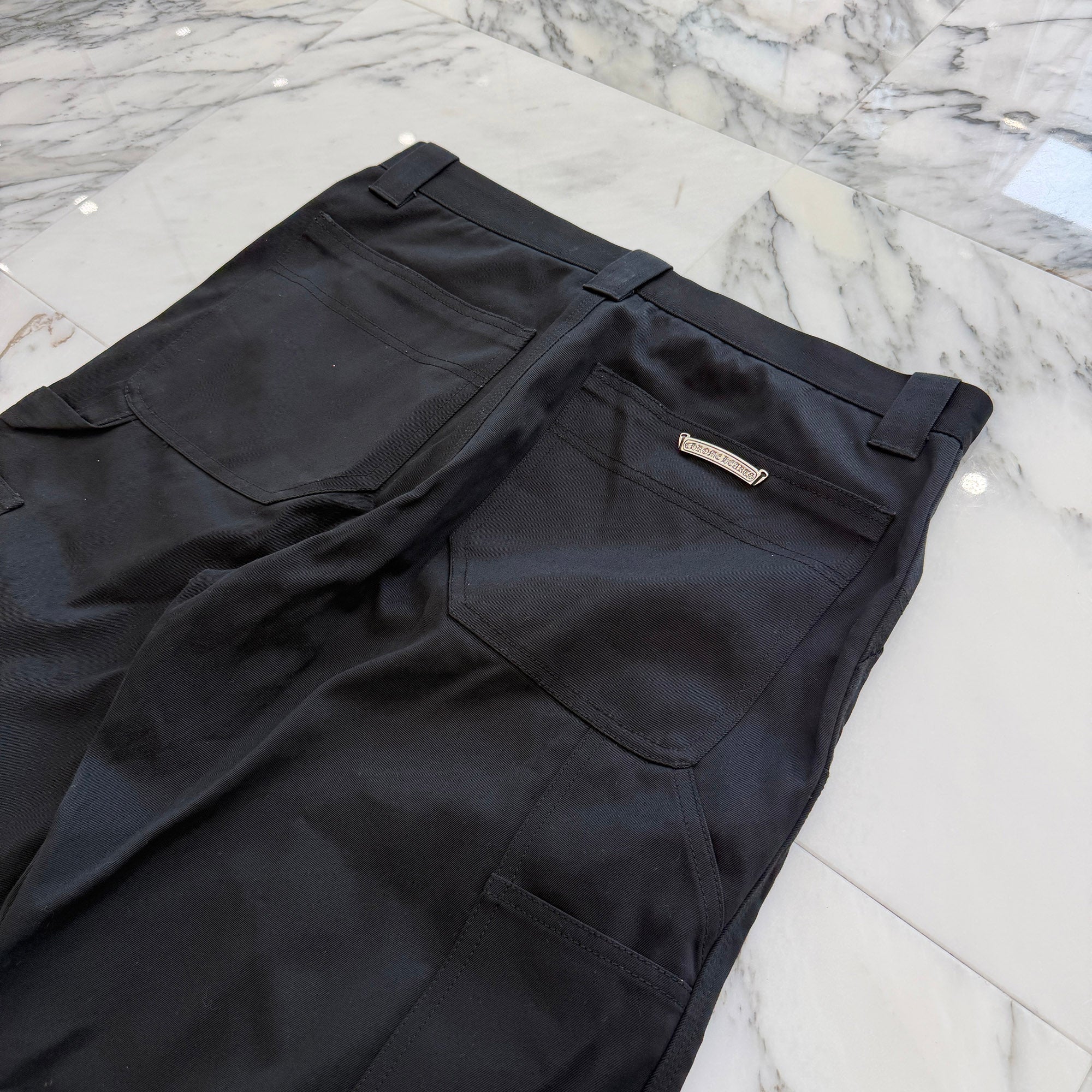 CHROME HEARTS Carpenter Cross Ball Button Denim Pants Size 33 クロムハーツ カーペンター クロスボールボタン デニムパンツ サイズ33