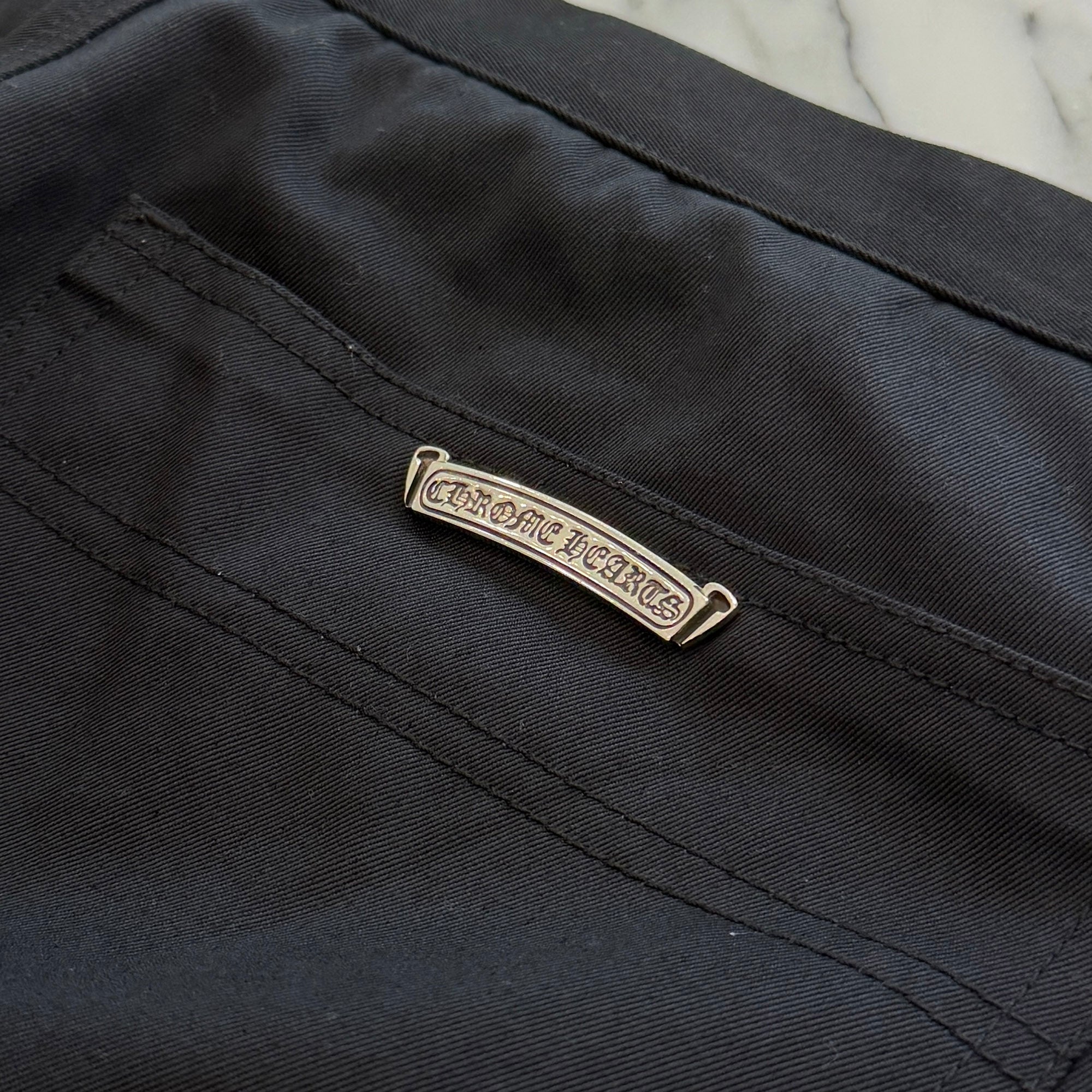 CHROME HEARTS Carpenter Cross Ball Button Denim Pants Size 33 クロムハーツ カーペンター クロスボールボタン デニムパンツ サイズ33