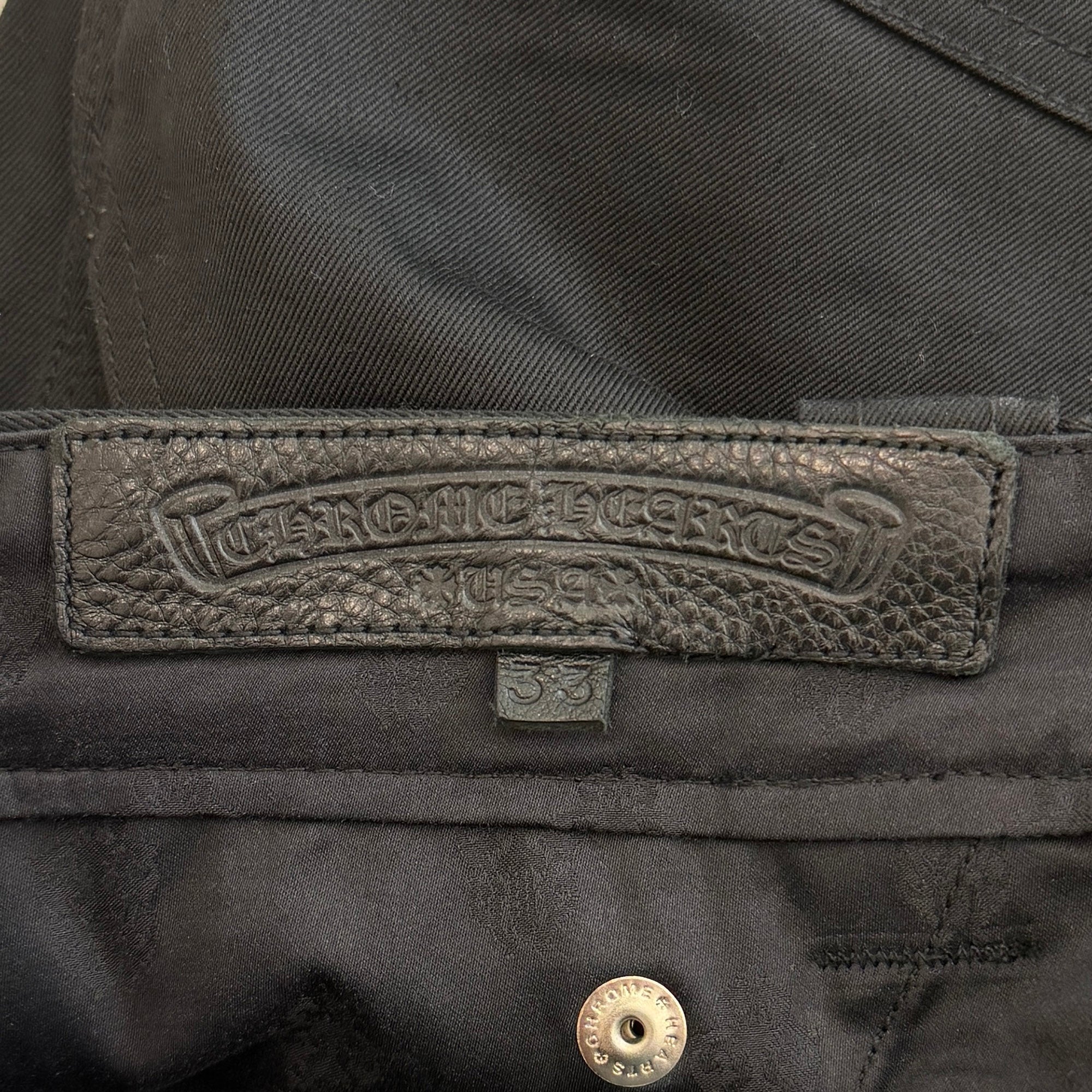 CHROME HEARTS Carpenter Cross Ball Button Denim Pants Size 33 クロムハーツ カーペンター クロスボールボタン デニムパンツ サイズ33