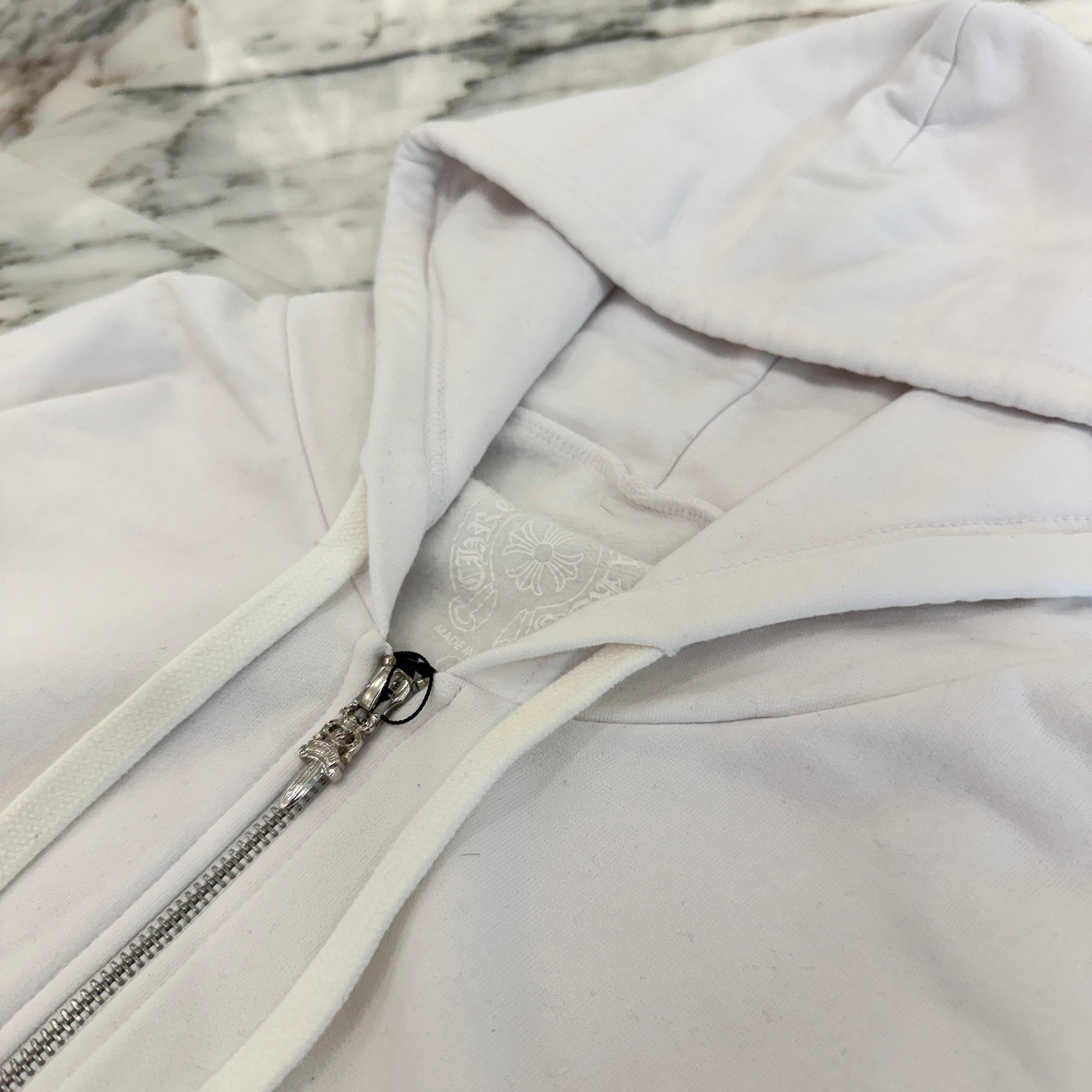 CHROME HEARTS Vertical Logo Zip Up Hoodie Size S クロムハーツ ヴァーティカル ロゴ ジップアップフーディーサイズS