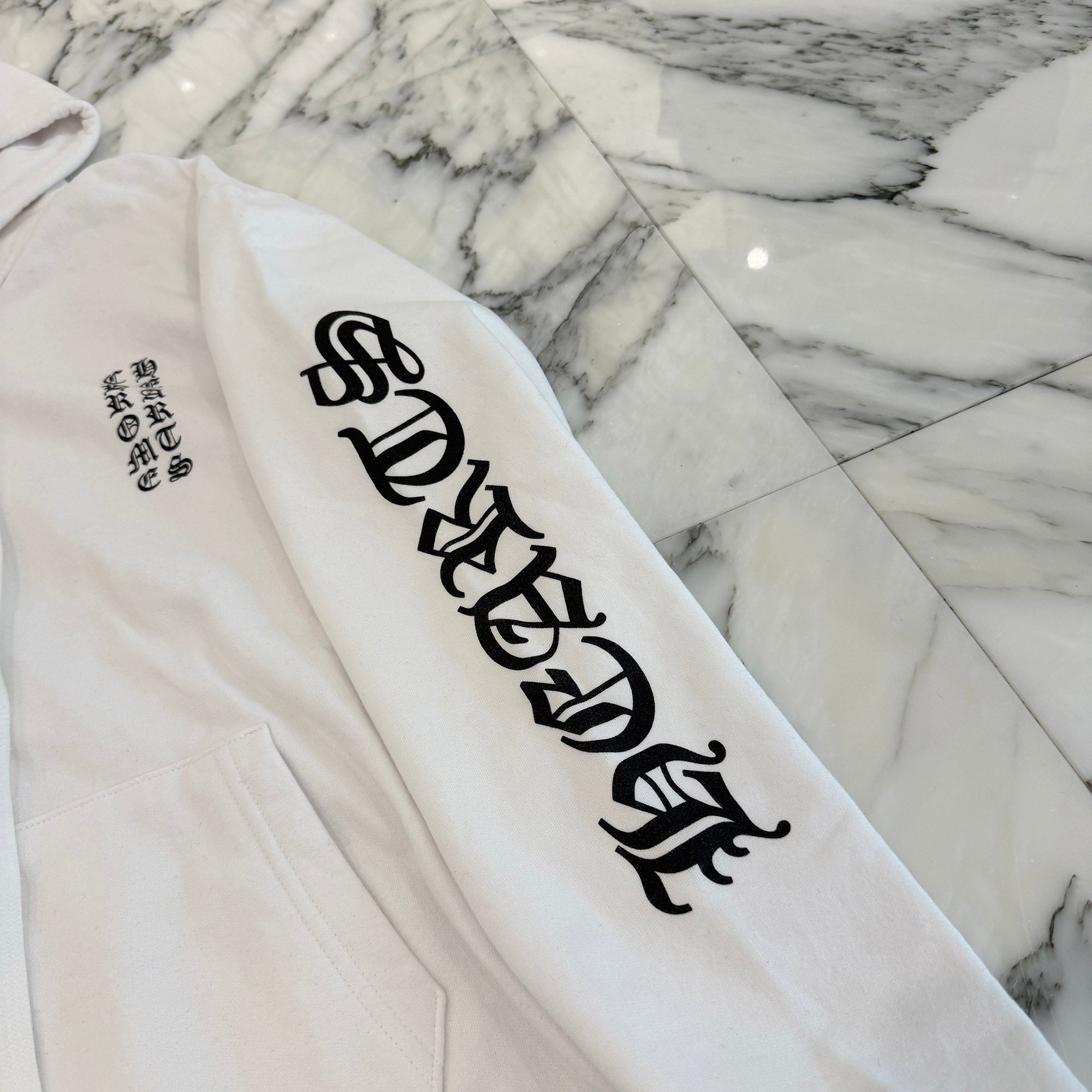 CHROME HEARTS Vertical Logo Zip Up Hoodie Size S クロムハーツ ヴァーティカル ロゴ ジップアップフーディーサイズS