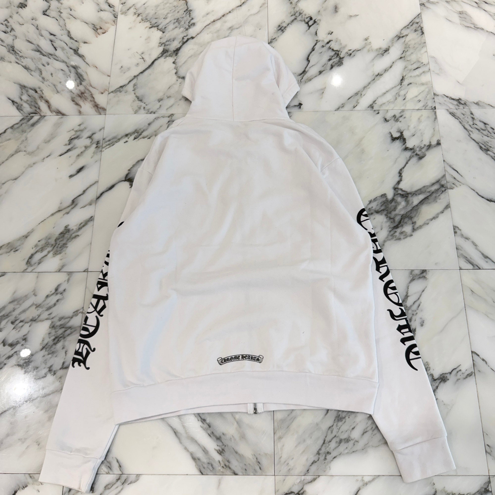 CHROME HEARTS Vertical Logo Zip Up Hoodie Size S クロムハーツ ヴァーティカル ロゴ ジップアップフーディーサイズS