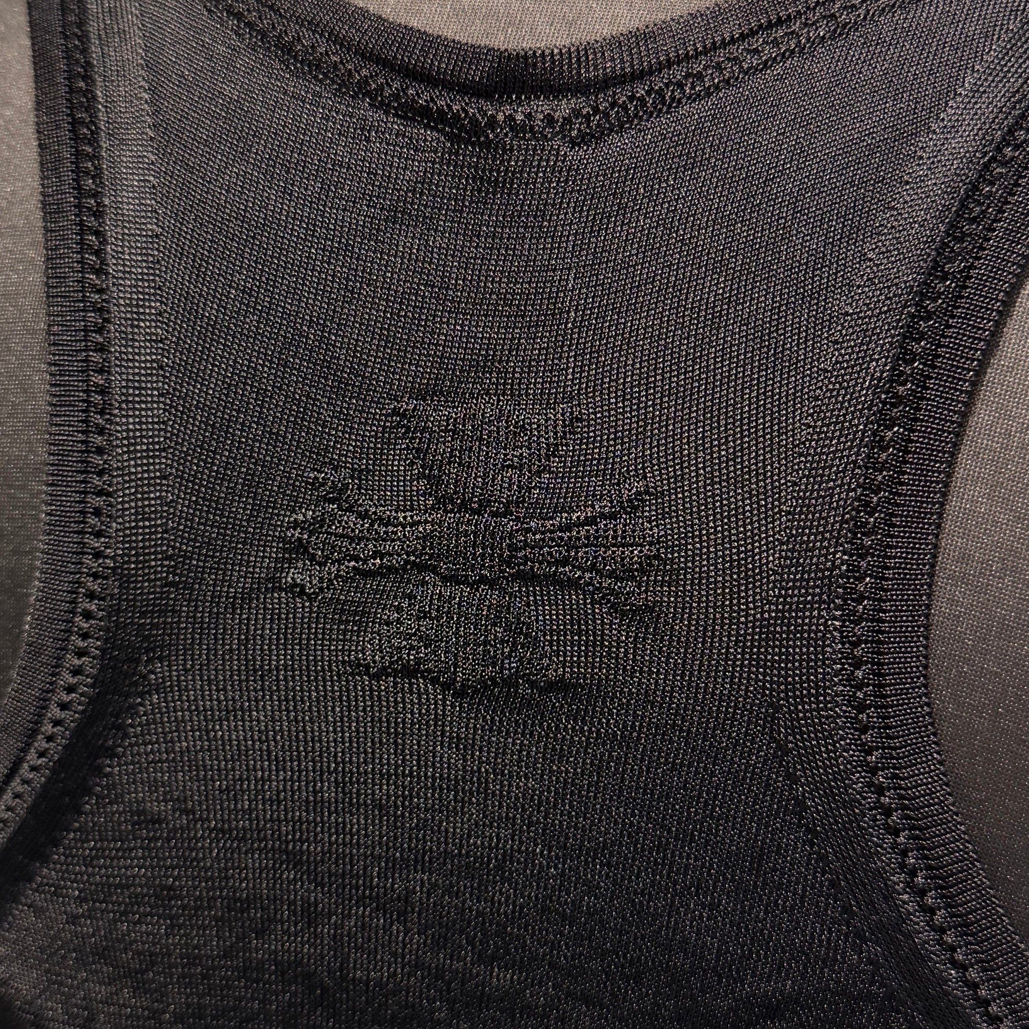 CHROME HEARTS CH Plus Embroidered Mesh Rayon Tank Top Size S クロムハーツ CHプラス刺繍 メッシュ レーヨン タンクトップ サイズS