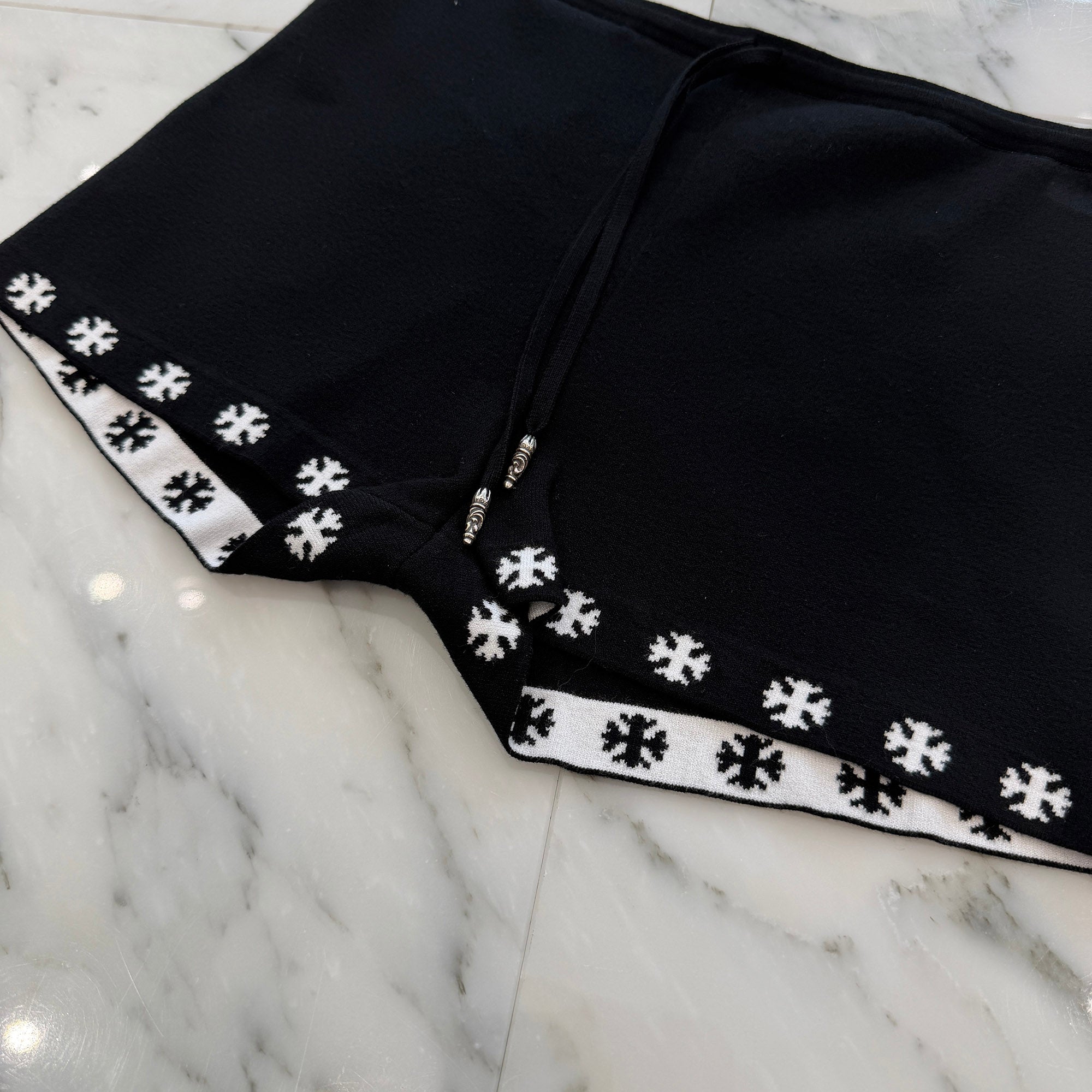 CHROME HEARTS CH Plus Jacquard Drawstring Biker Shorts Size S クロムハーツ CHプラス ジャカードドローコード バイカーショーツ サイズS