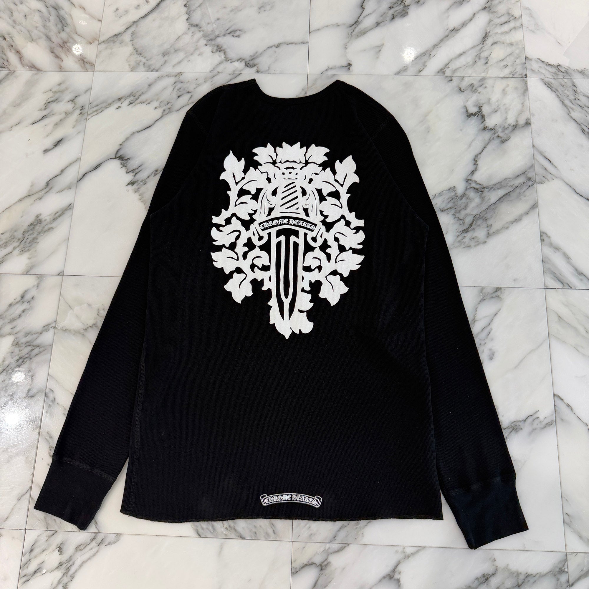 CHROME HEARTS 2025SS Vine Dagger Print Thermal Long Sleeve Tee Size XL クロムハーツ ヴァインダガー プリント サーマル ロングスリーグ Tシャツ サイズXL