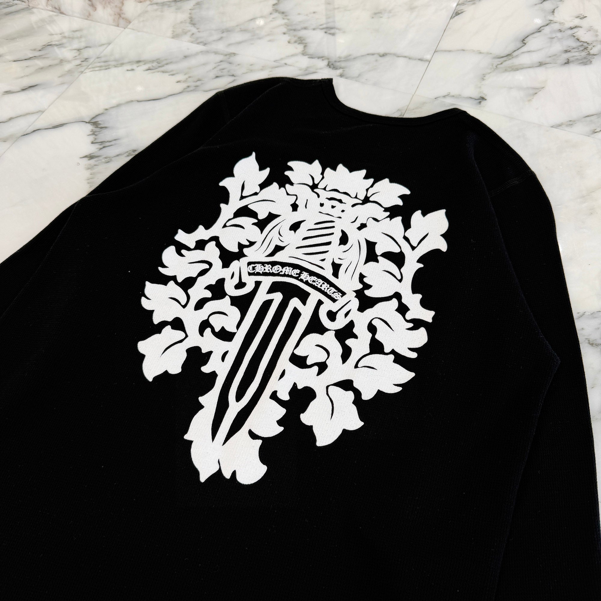 CHROME HEARTS 2025SS Vine Dagger Print Thermal Long Sleeve Tee Size XL クロムハーツ ヴァインダガー プリント サーマル ロングスリーグ Tシャツ サイズXL