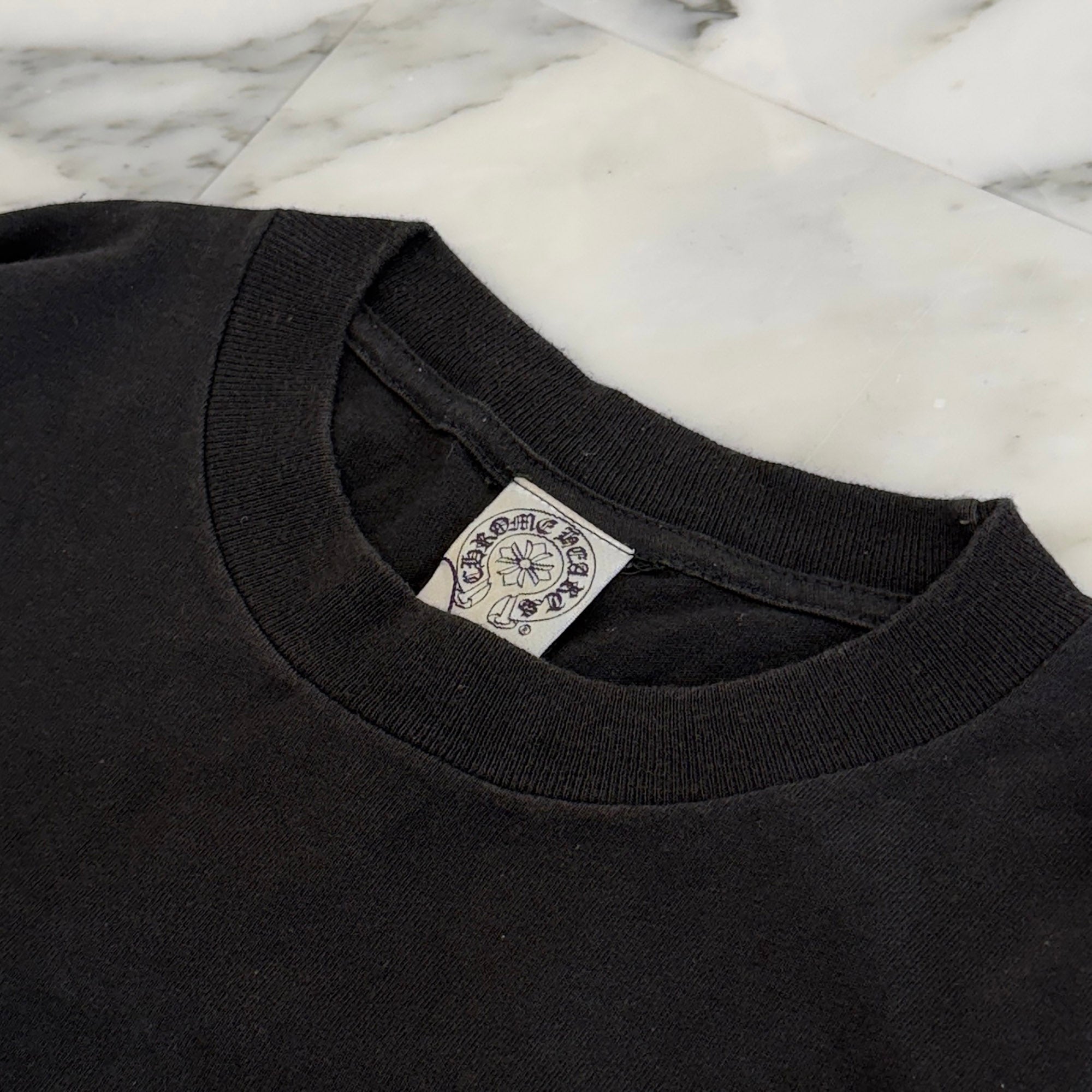 CHROME HEARTS Sleeve CH Plus Print Star Long Sleeve Tee Size S クロムハーツ スリーブ CHプラス プリント スターロングスリーブ Tシャツ サイズS