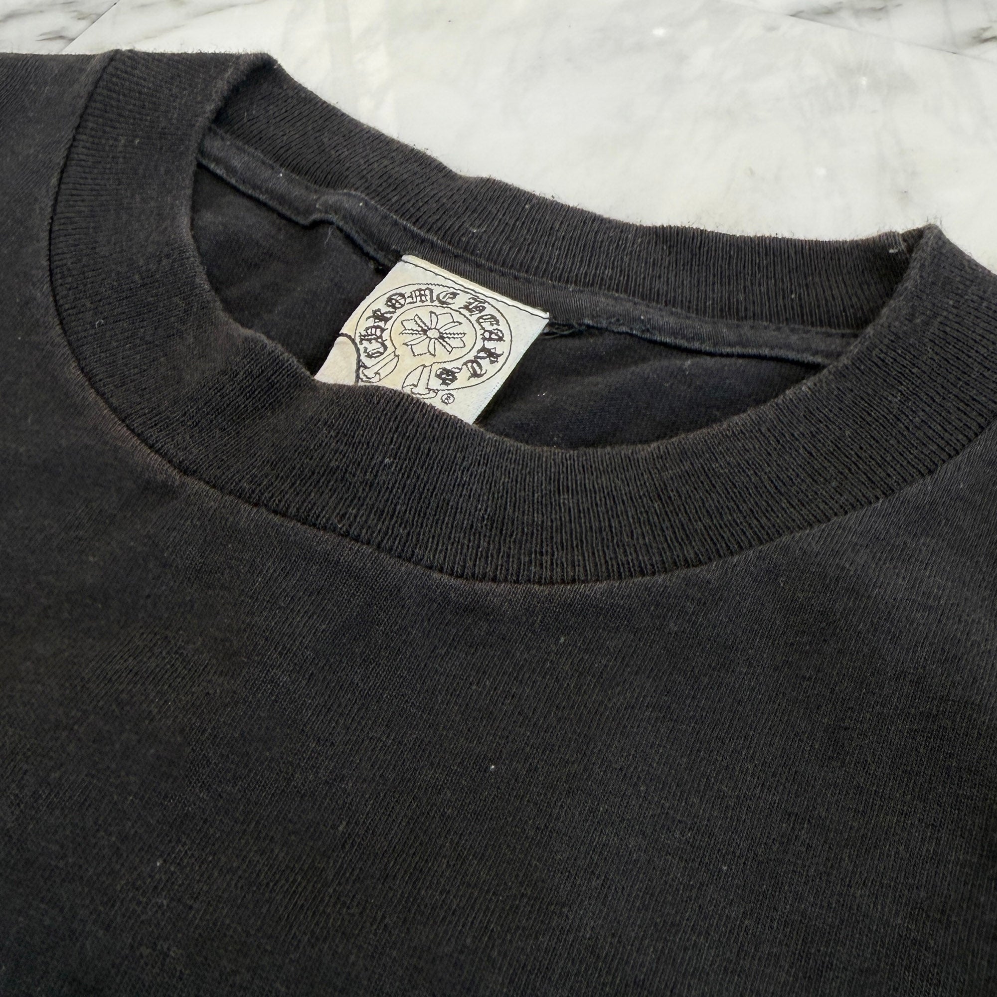 CHROME HEARTS Sleeve CH Plus Print Star Long Sleeve Tee Size S クロムハーツ スリーブ CHプラス プリント スターロングスリーブ Tシャツ サイズS