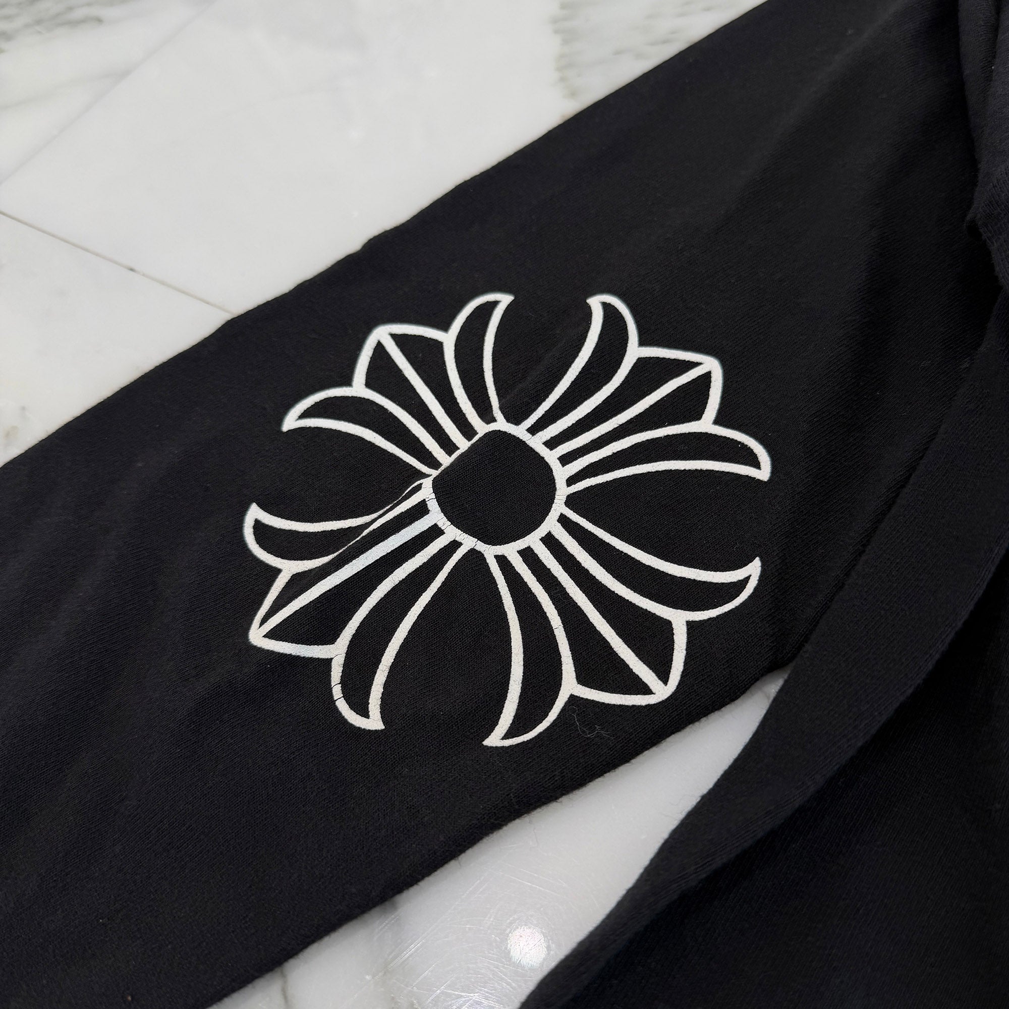 CHROME HEARTS Sleeve CH Plus Print Star Long Sleeve Tee Size S クロムハーツ スリーブ CHプラス プリント スターロングスリーブ Tシャツ サイズS