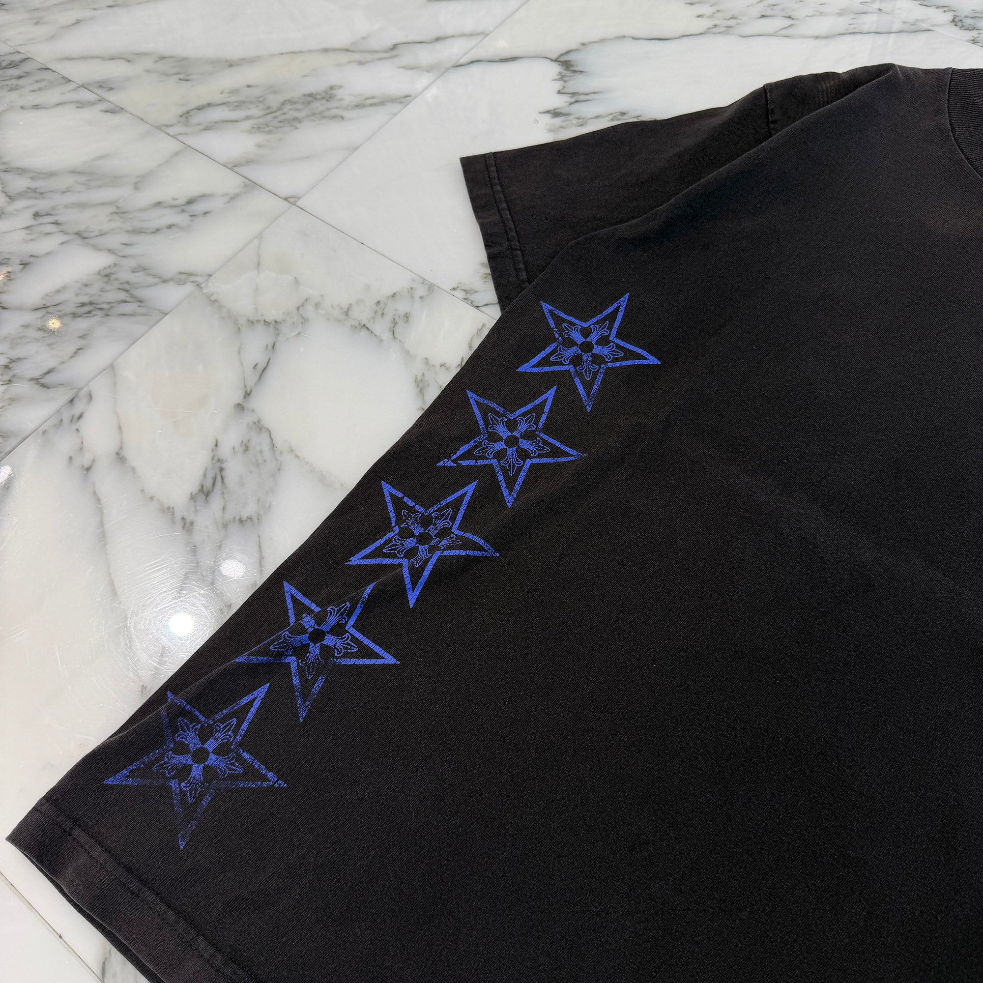 CHROME HEARTS Back T Bar Logo Crack Print Tee Size M クロムハーツ バック Tバーロゴ クラック プリント Tシャツ サイズM