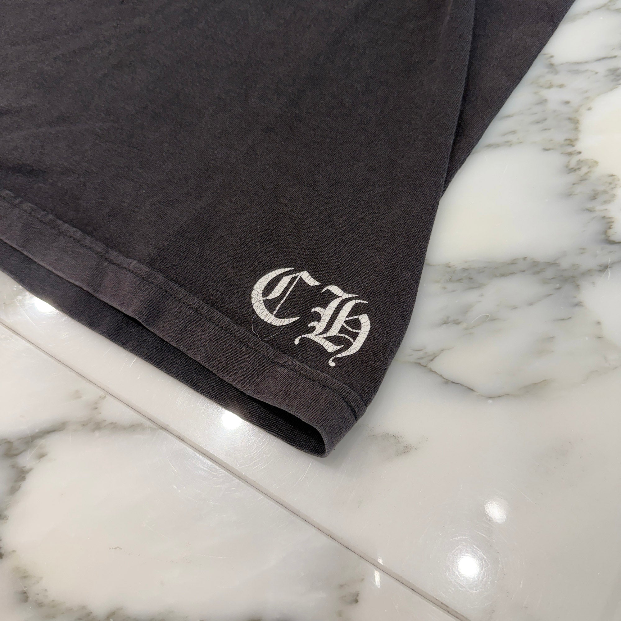 CHROME HEARTS Back T Bar Logo Crack Print Tee Size M クロムハーツ バック Tバーロゴ クラック プリント Tシャツ サイズM