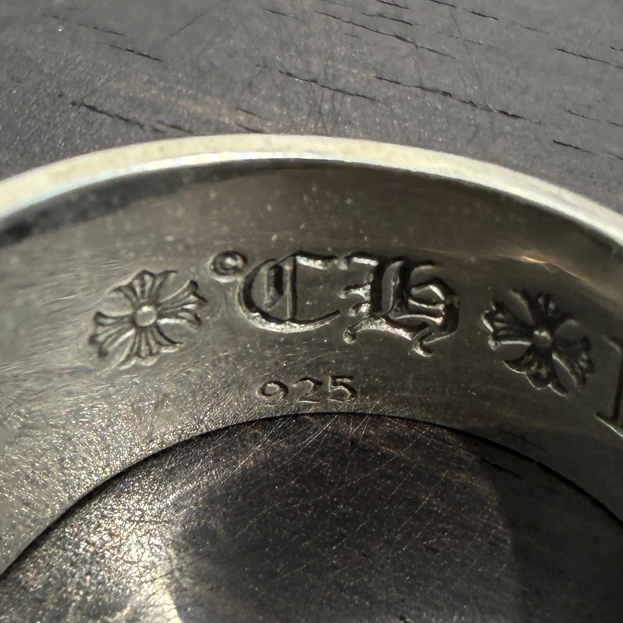 CHROME HEARTS × Kate Hudson Cigar Band Ring Pave Emerald Size 12号 クロムハーツ×ケイト・ハドソン シガー バンド リング パヴェエメラルド サイズ12号