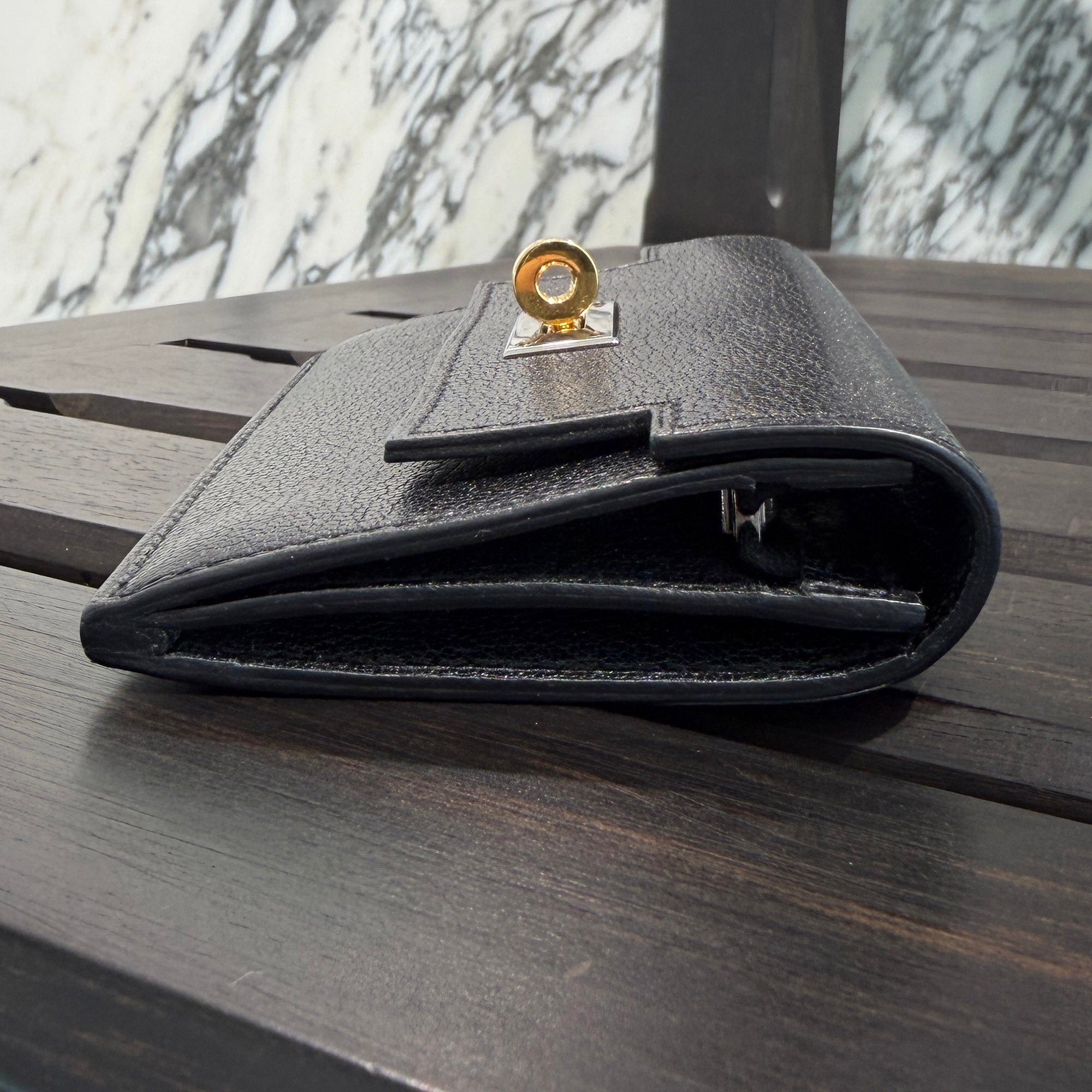 HERMES Kelly Pocket Slim Wallet W刻印 エルメス ケリーポケットスリムウォレット