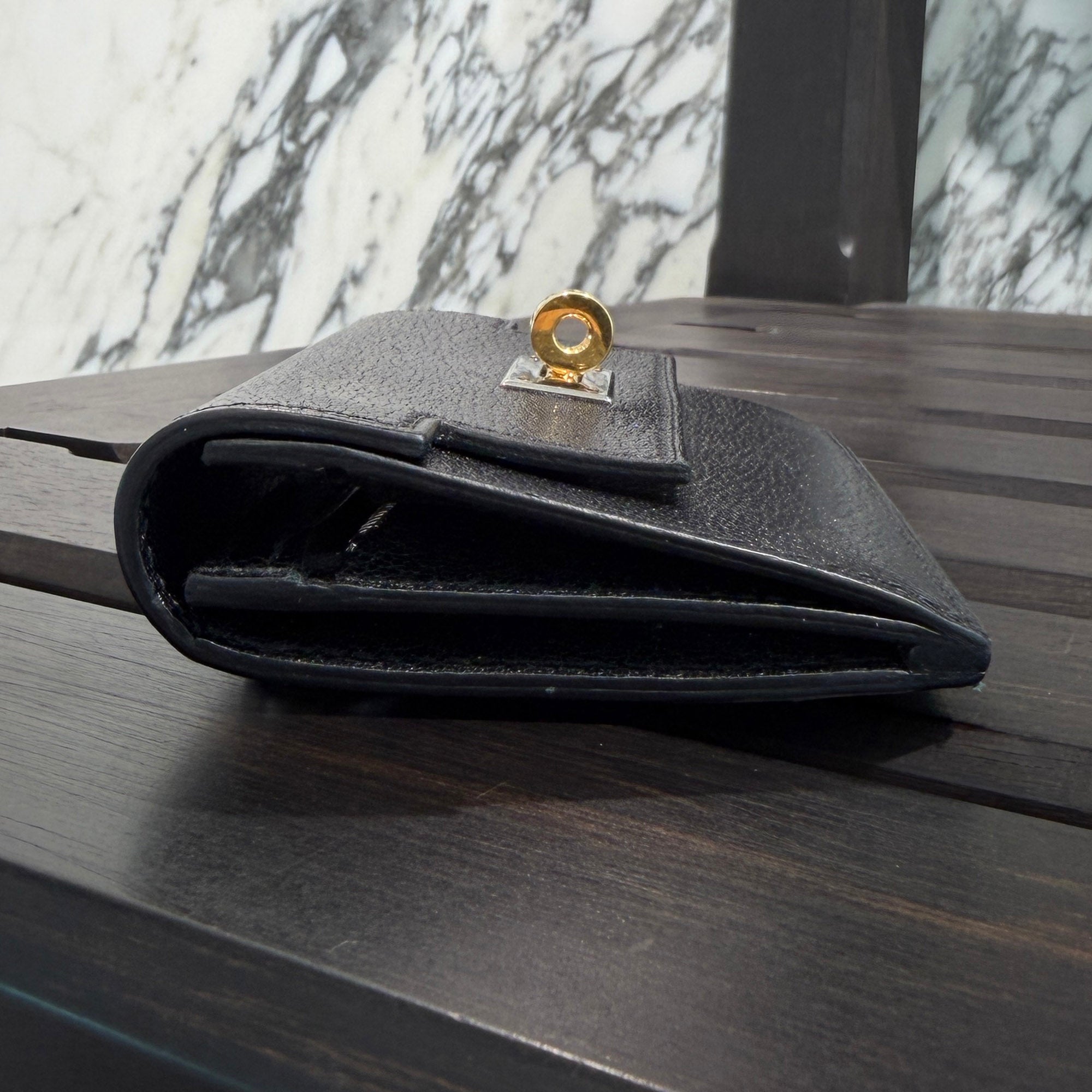 HERMES Kelly Pocket Slim Wallet W刻印 エルメス ケリーポケットスリムウォレット