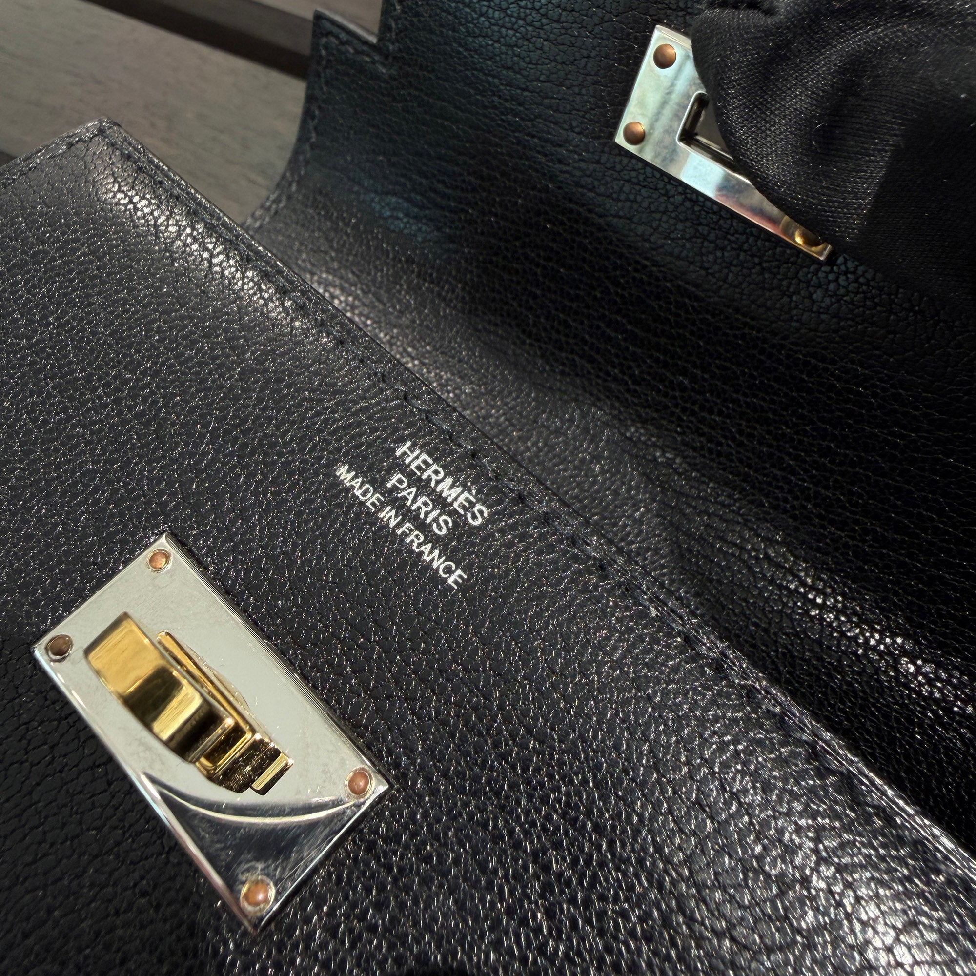 HERMES Kelly Pocket Slim Wallet W刻印 エルメス ケリーポケットスリムウォレット