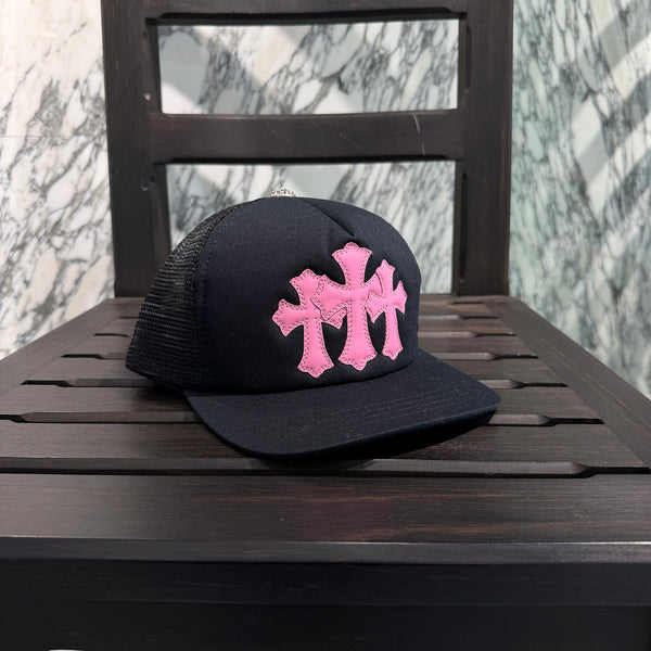 CHROME HEARTS Triple Cross Patch Trucker Cap ONE SIZE (51-61) クロムハーツ トリプルクロスパッチ トラッカーキャップ ONE SIZE (51-61)