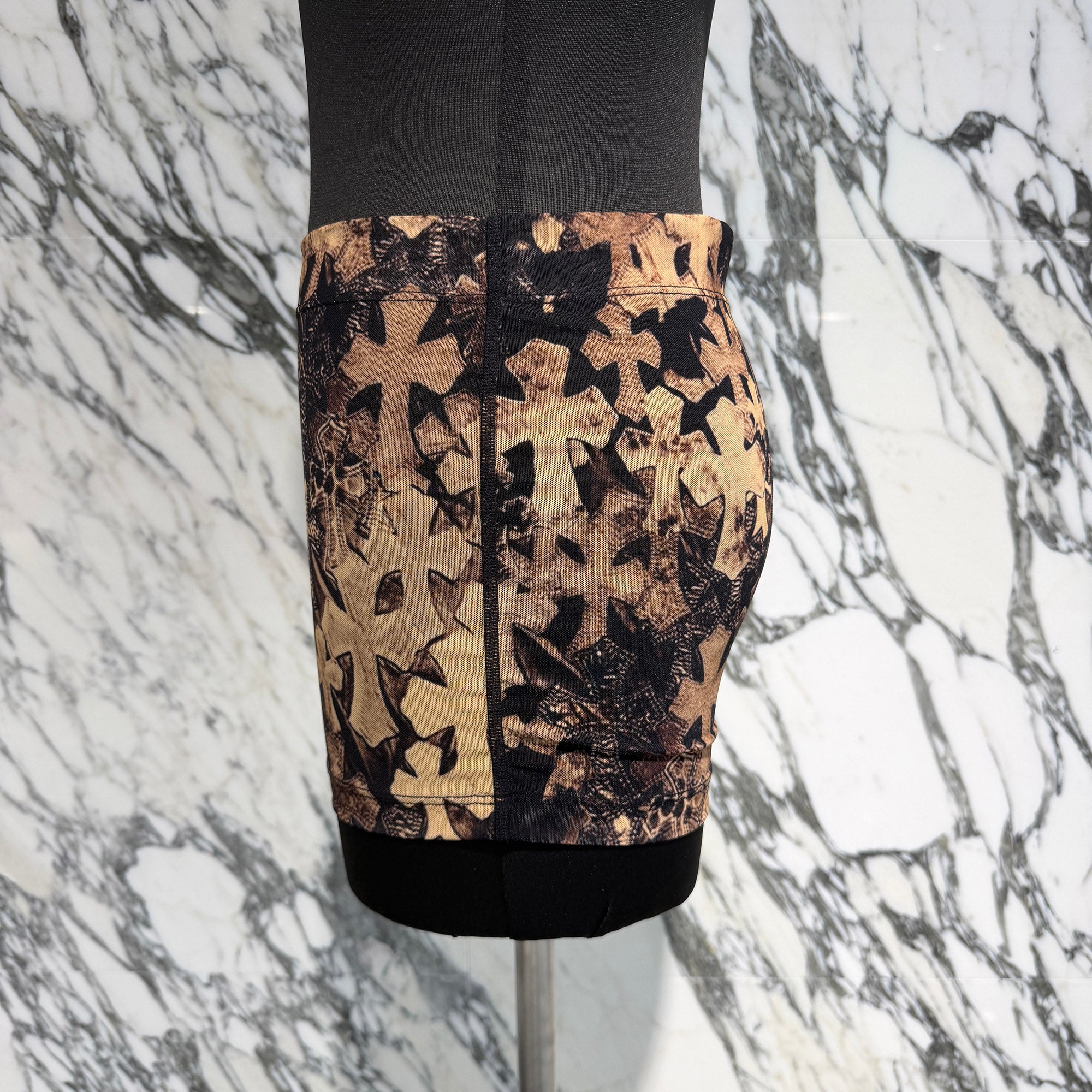 CHROME HEARTS Cemetery Cross Mesh Lace Tight Mini Skirt Size XS クロムハーツ セメタリークロス メッシュ レース タイトミニスカート サイズXS
