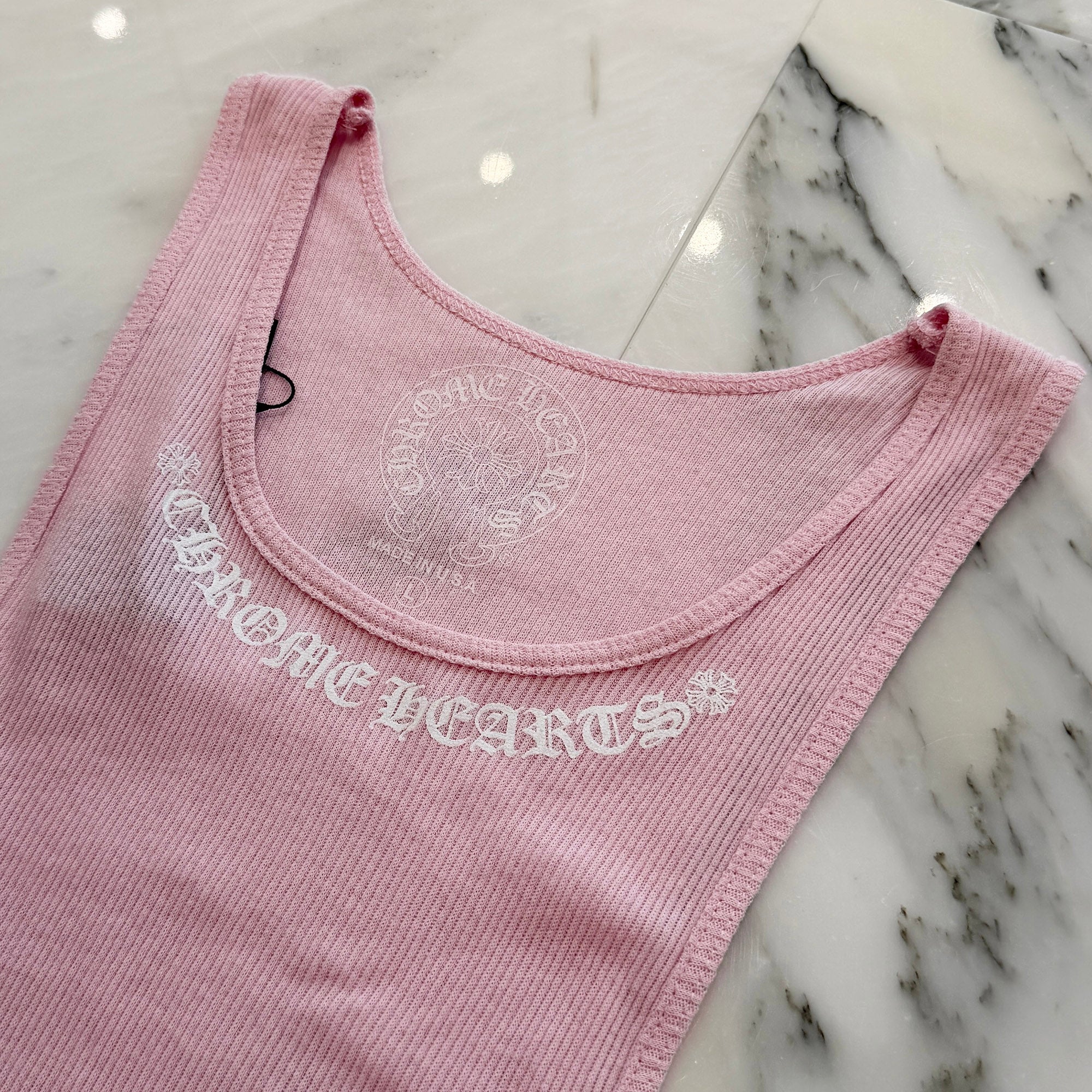 CHROME HEARTS Love You Rib Tank Top Size L クロムハーツ ラブユー リブ タンクトップ サイズL