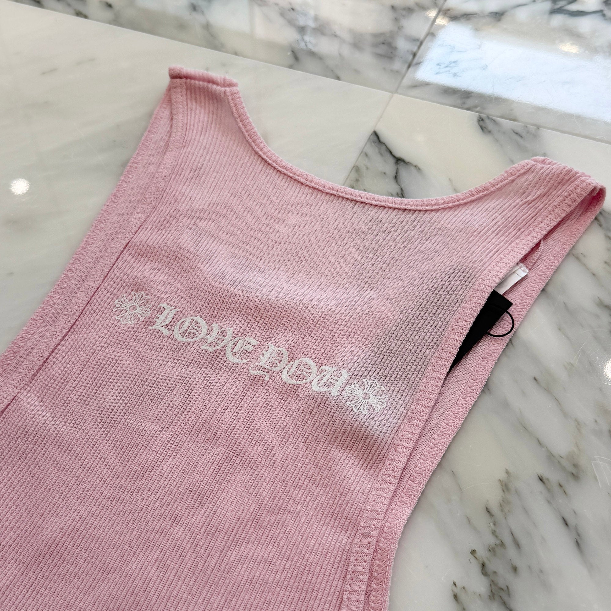 CHROME HEARTS Love You Rib Tank Top Size L クロムハーツ ラブユー リブ タンクトップ サイズL