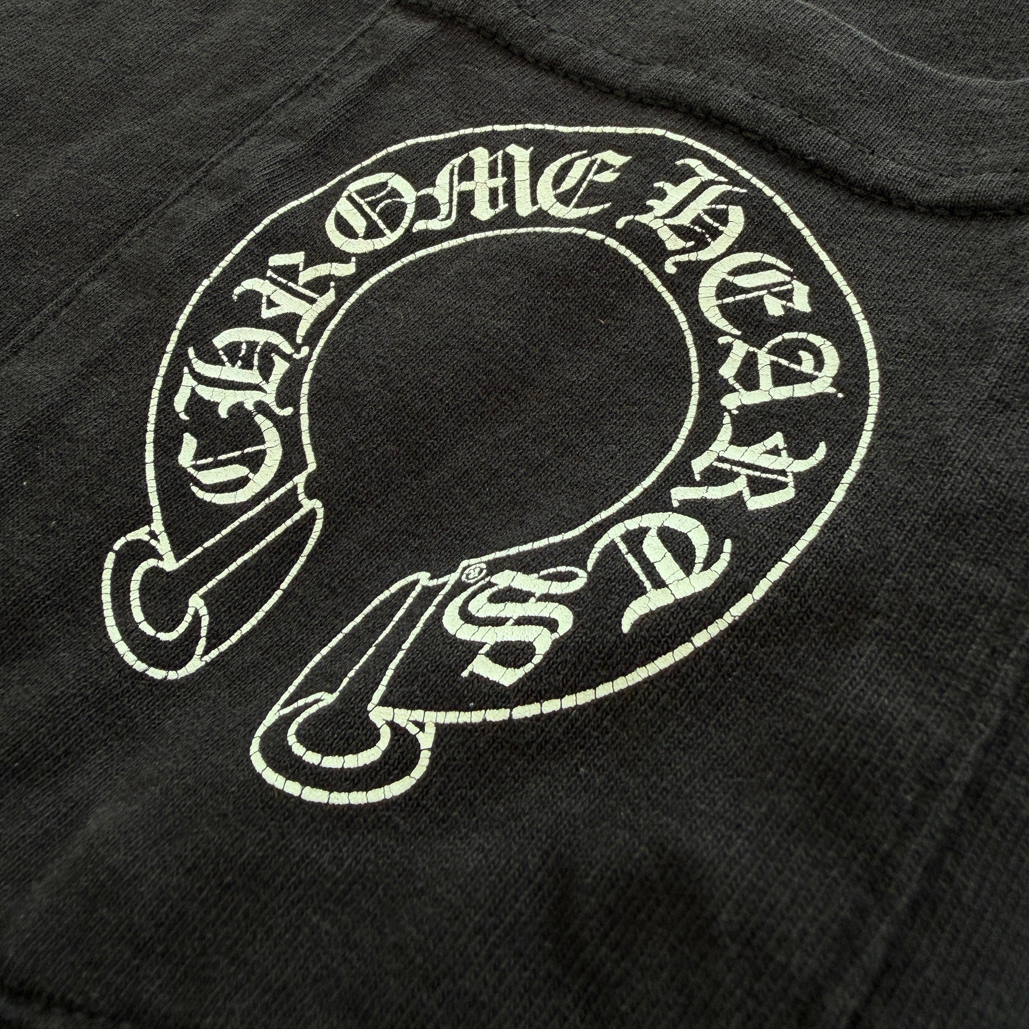CHROME HEARTS Back Scroll Sleeve CH Cross Print Long Sleeve Tee Size L クロムハーツ バックスクロール 袖CHクロス ロングスリーブ Tシャツ サイズL
