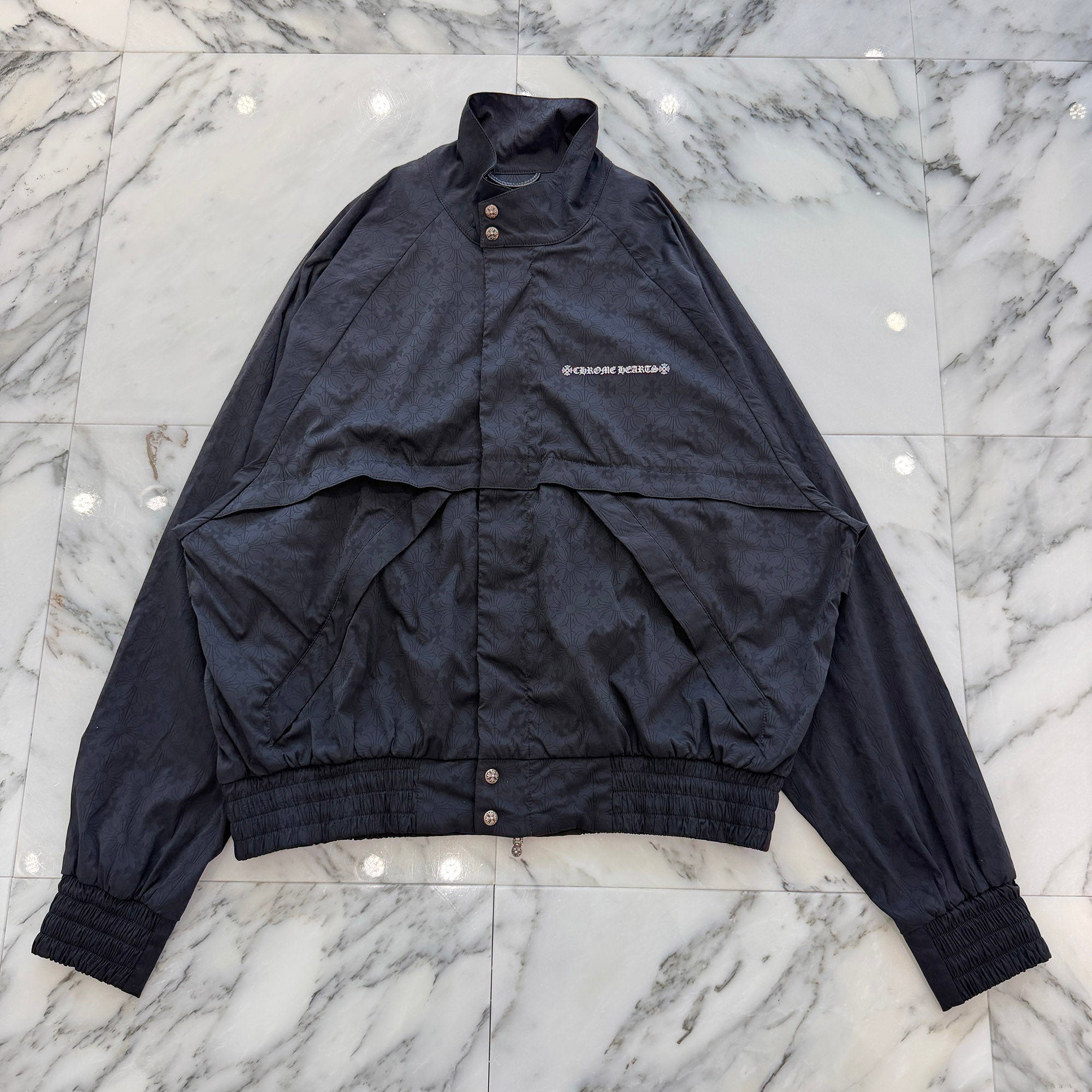 CHROME HEARTS Y NOT U Match Point Back USA Arch Logo Nylon Jacket Size M クロムハーツ ワイノット Uマッチポイント バックUSAアーチロゴ ナイロンジャケット サイズM