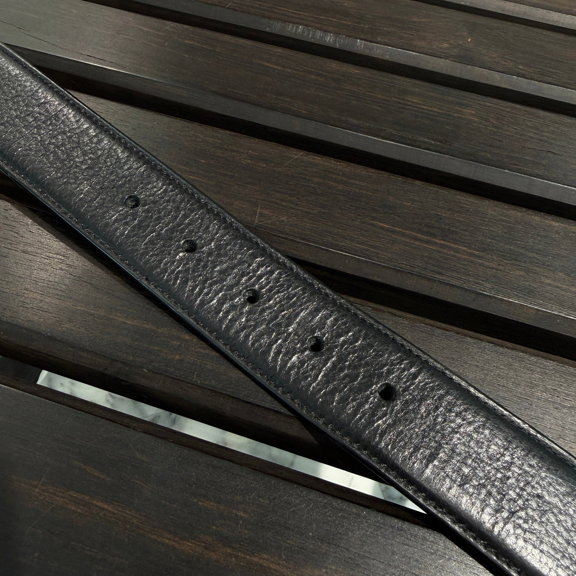 CHROME HEARTS 1.5 STRAP Horseshoe Rivet Leather Belt Size 36 クロムハーツ 1.5ストラップ ホースシューリベット レザーベルト サイズ36