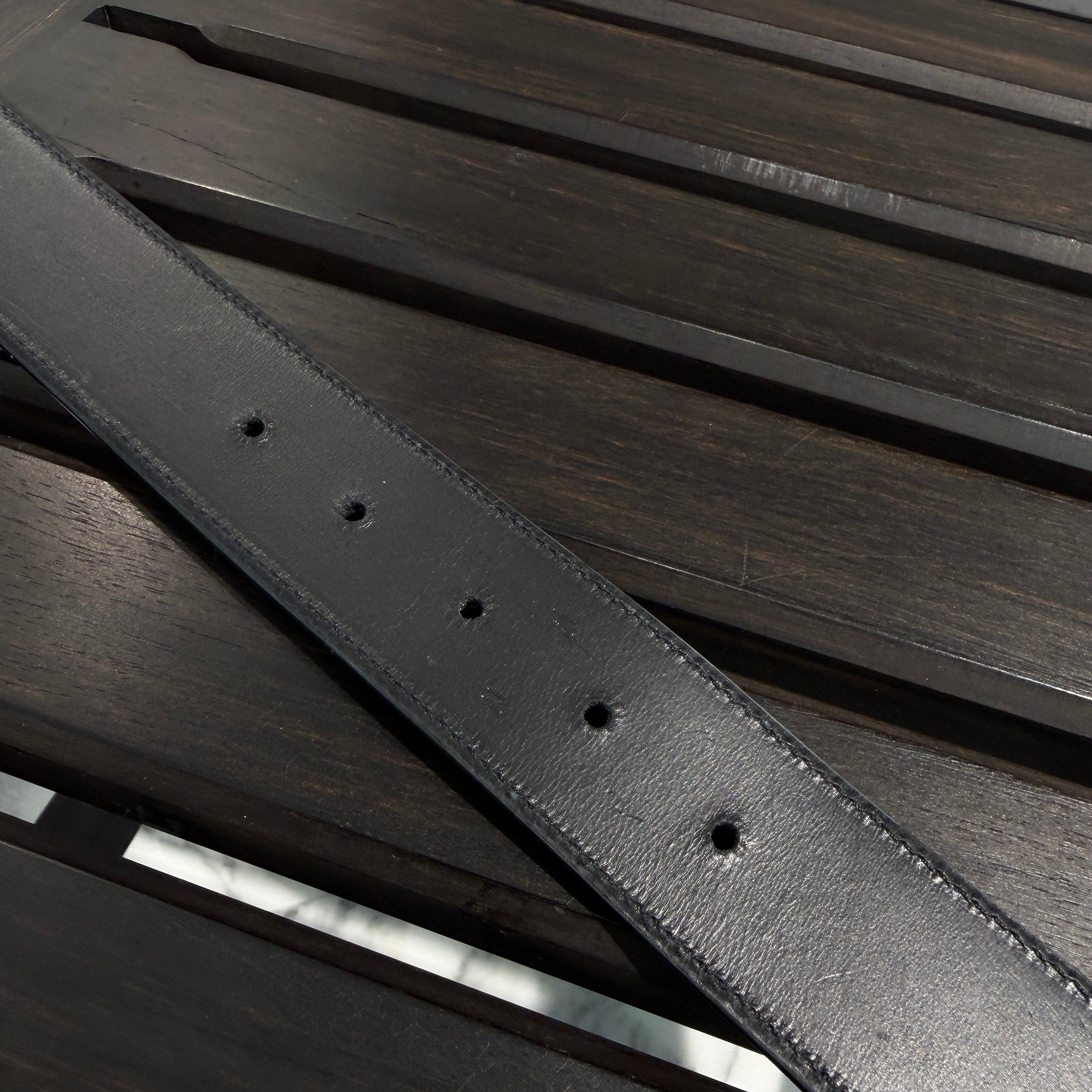 CHROME HEARTS 1.5 STRAP Horseshoe Rivet Leather Belt Size 36 クロムハーツ 1.5ストラップ ホースシューリベット レザーベルト サイズ36