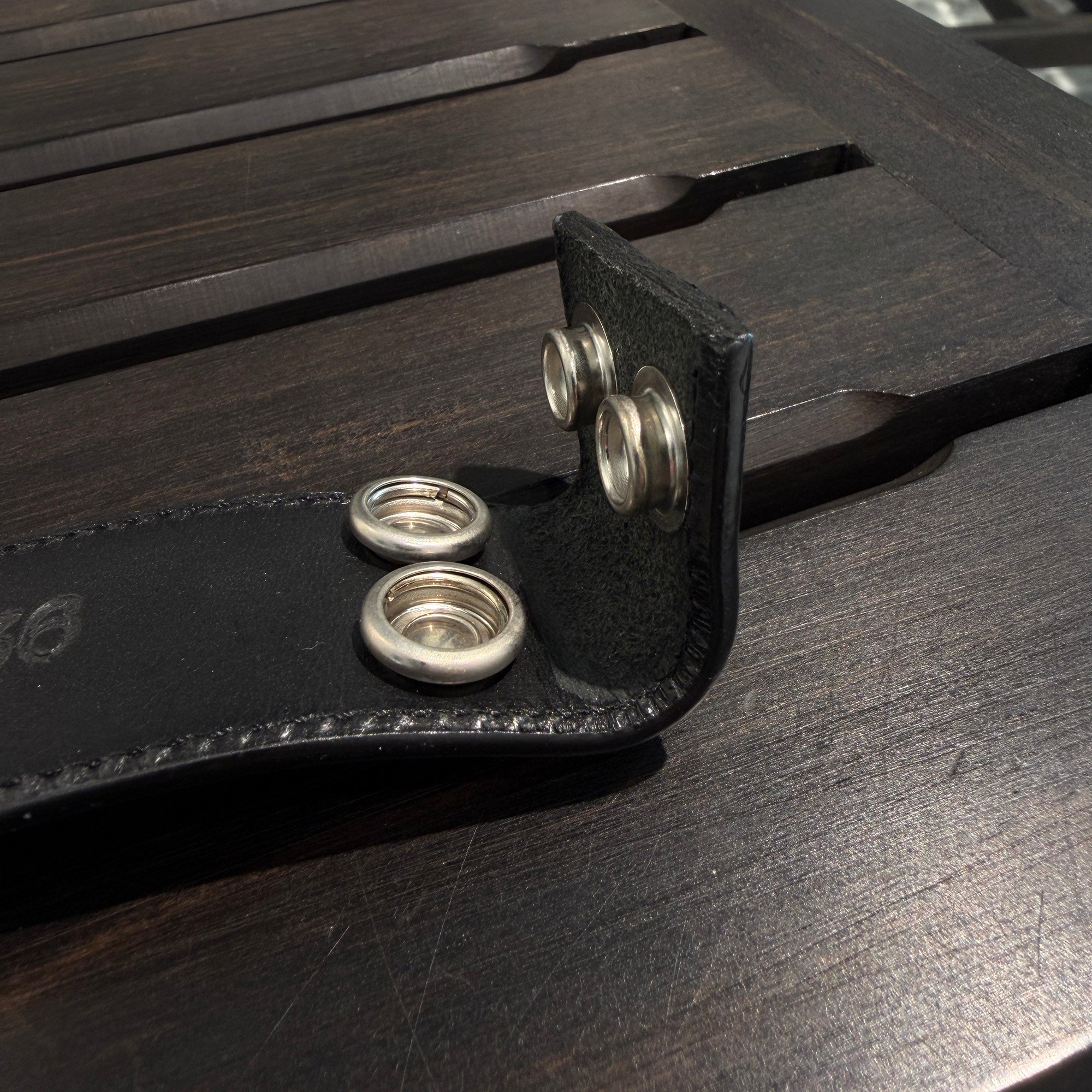CHROME HEARTS 1.5 STRAP Horseshoe Rivet Leather Belt Size 36 クロムハーツ 1.5ストラップ ホースシューリベット レザーベルト サイズ36