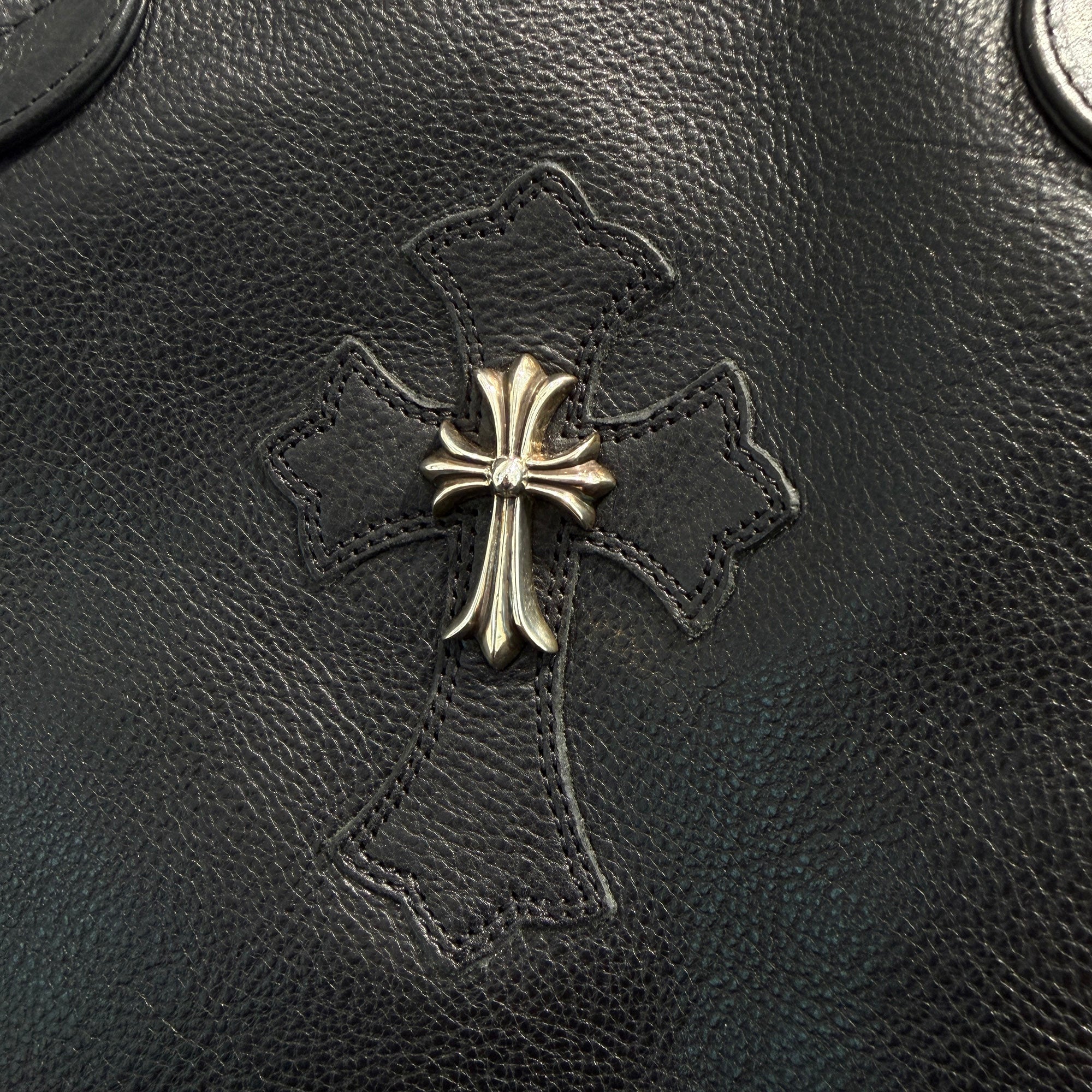 CHROME HEARTS 1 Cross Leather Patch Small CH Cross FS Leather Tote Bag クロムハーツ 1クロス レザーパッチ スモールCHクロス FSレザートートバッグ
