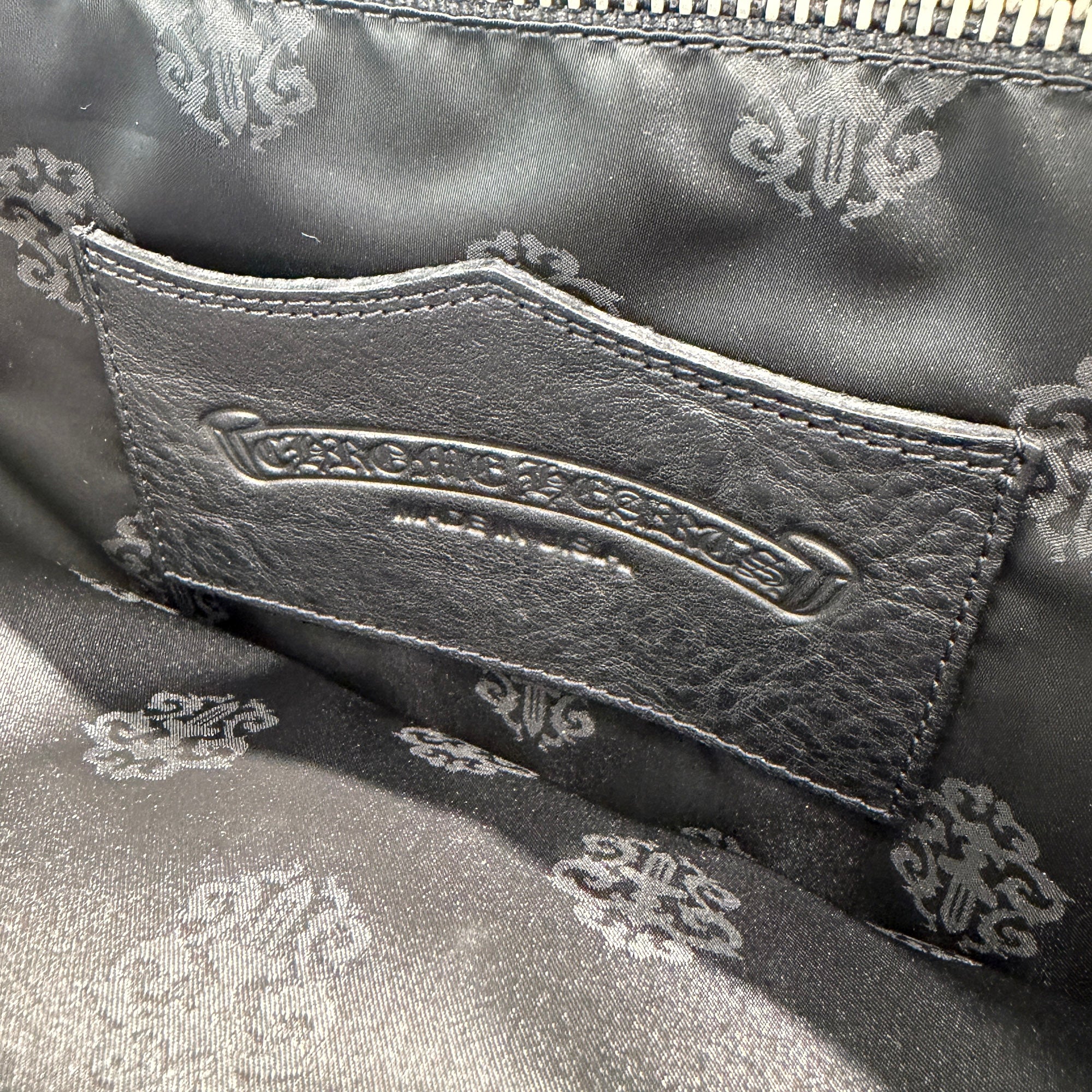 CHROME HEARTS 1 Cross Leather Patch Small CH Cross FS Leather Tote Bag クロムハーツ 1クロス レザーパッチ スモールCHクロス FSレザートートバッグ