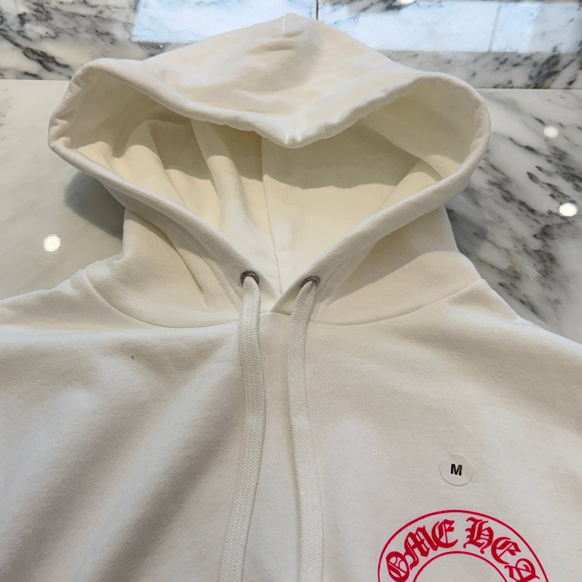CHROME HEARTS 2025SS Floral Cross Horseshoe Pullover Hoodie Size M クロムハーツ フローラルクロス ホースシュー プルオーバーフーディ サイズM