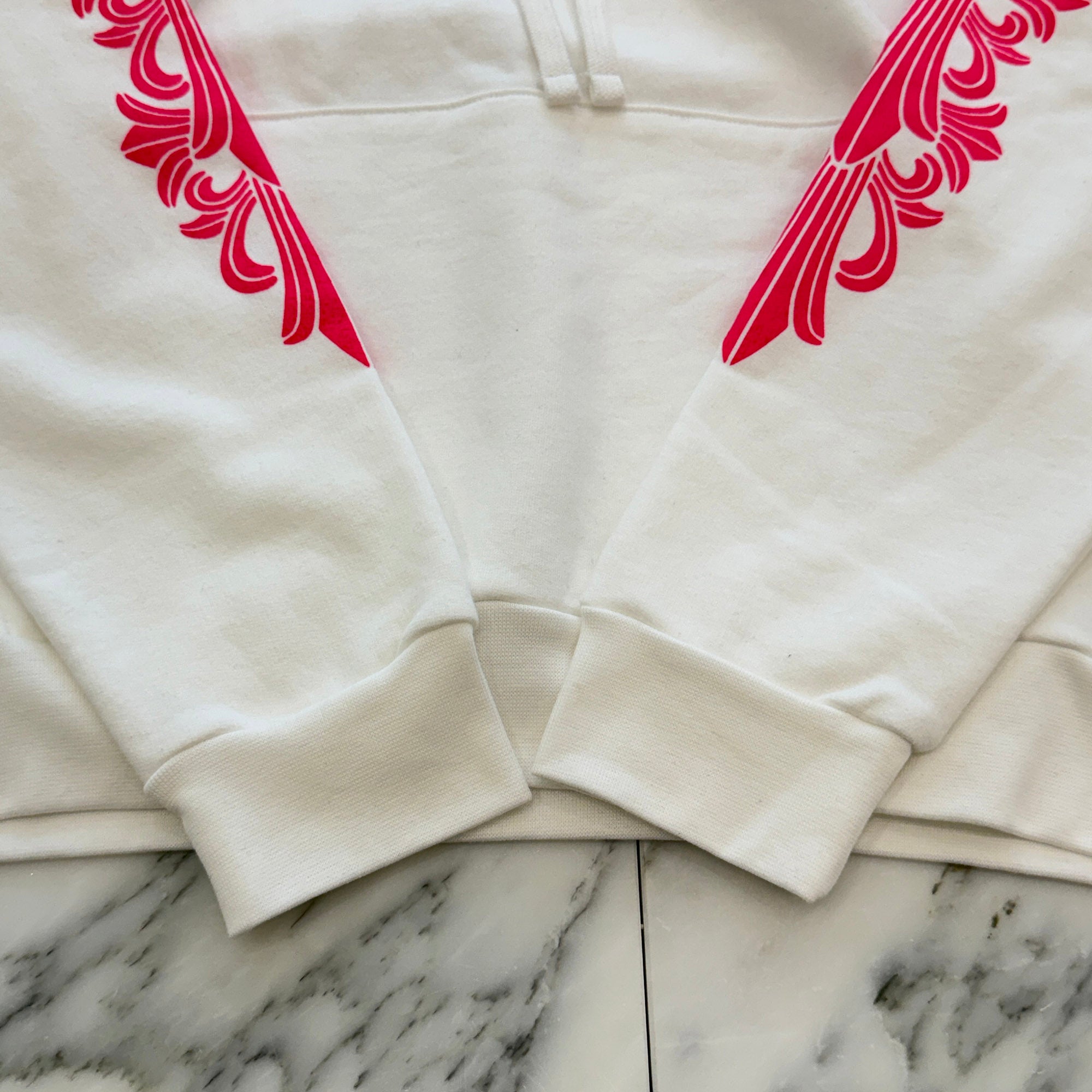 CHROME HEARTS 2025SS Floral Cross Horseshoe Pullover Hoodie Size M クロムハーツ フローラルクロス ホースシュー プルオーバーフーディ サイズM