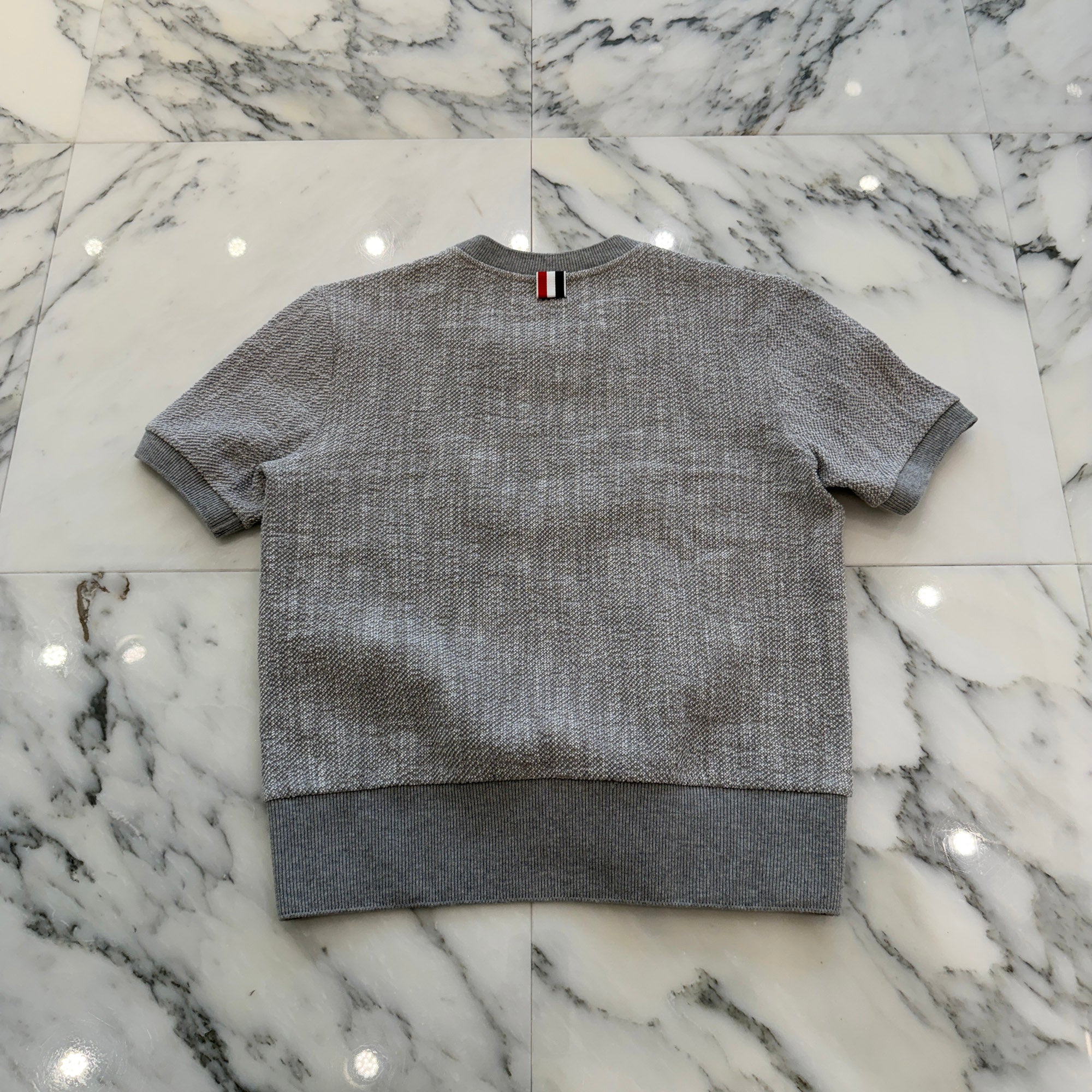 THOM BROWNE Cotton Tweed Tee FJS206A-J0194-065 Size 38 ムブラウン コットンツイード Tシャツ サイズ38