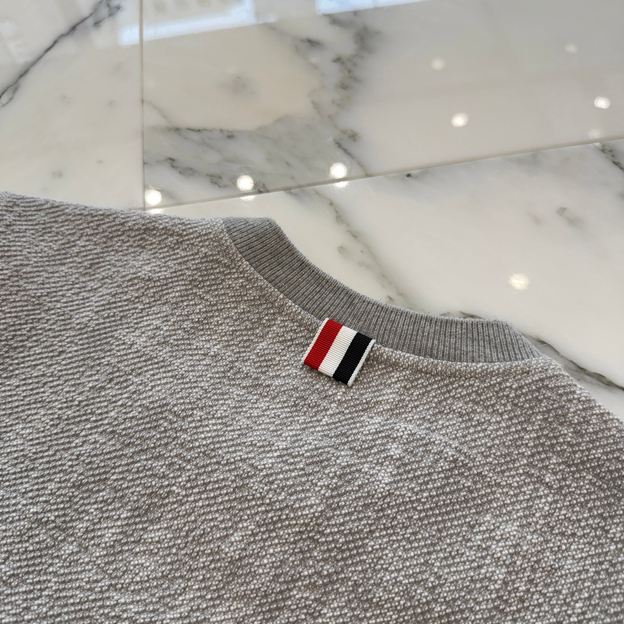 THOM BROWNE Cotton Tweed Tee FJS206A-J0194-065 Size 38 ムブラウン コットンツイード Tシャツ サイズ38
