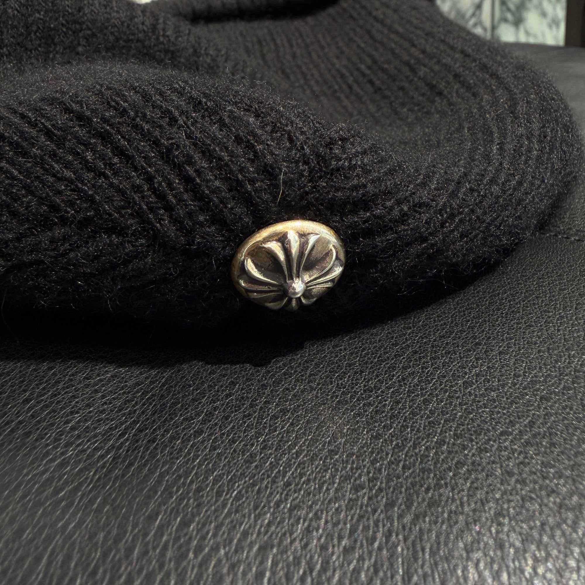 CHROME HEARTS BIG DADDY Cashmere Knit Beanie Size ONE SIZE (25cm) クロムハーツ ビッグダディ カシミヤ ニット ビーニー サイズONE SIZE (25cm)