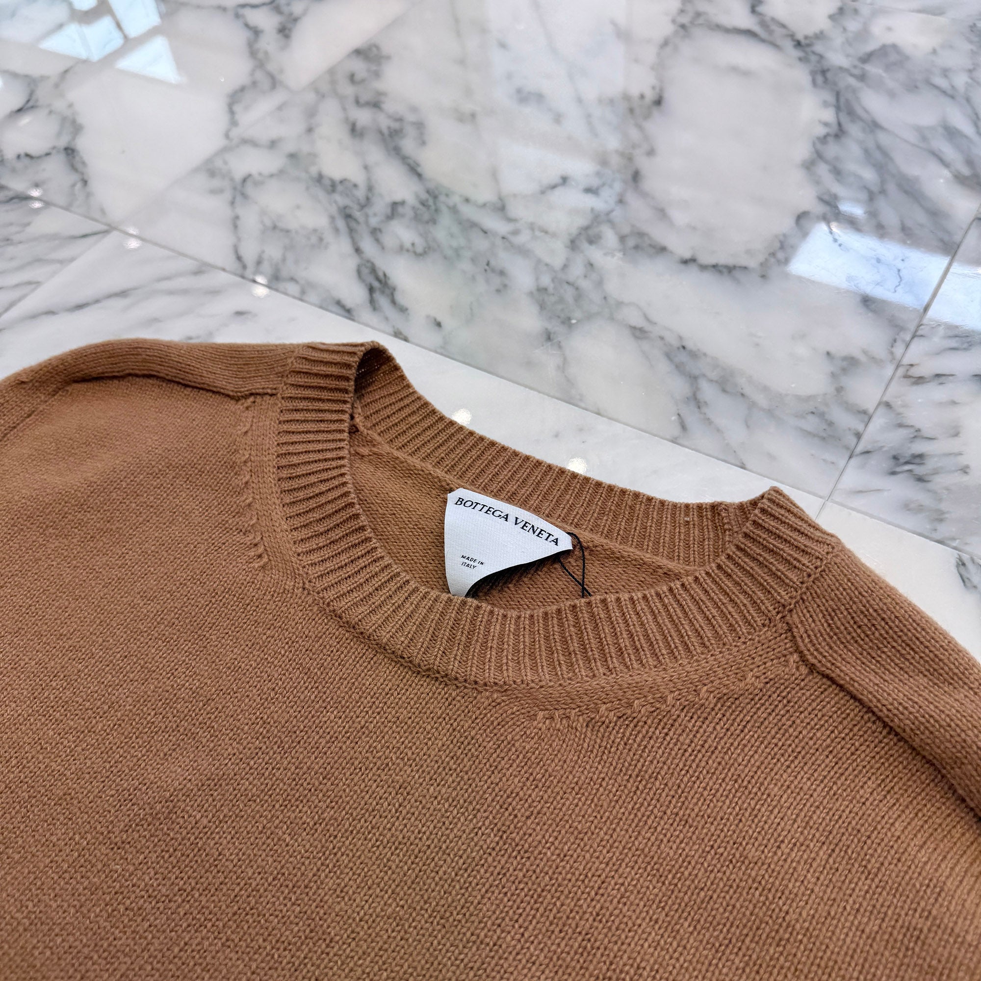 BOTTEGA VENETA 2021AW Crew Neck Wool Knit Sweater 638771 V07J0 Size M ボッテガ・ヴェネタ クルーネック ウールニットセーター サイズM