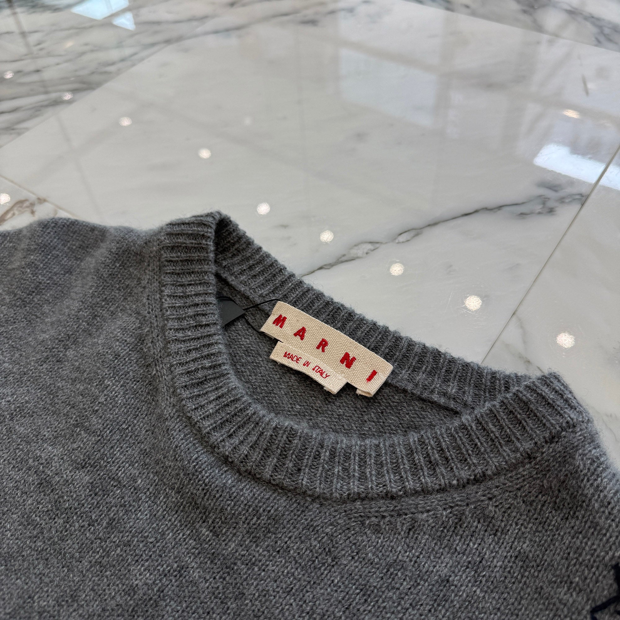 MARNI 2024AW Marni Symbol Cashmere Knit Sweater GCMG0426A0 UFX326 Size 52 マルニ マルニシンボル カシミヤニット セーター サイズ52