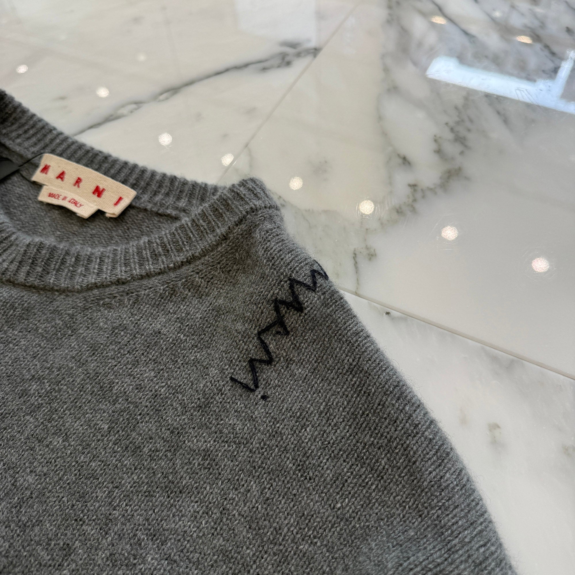 MARNI 2024AW Marni Symbol Cashmere Knit Sweater GCMG0426A0 UFX326 Size 52 マルニ マルニシンボル カシミヤニット セーター サイズ52