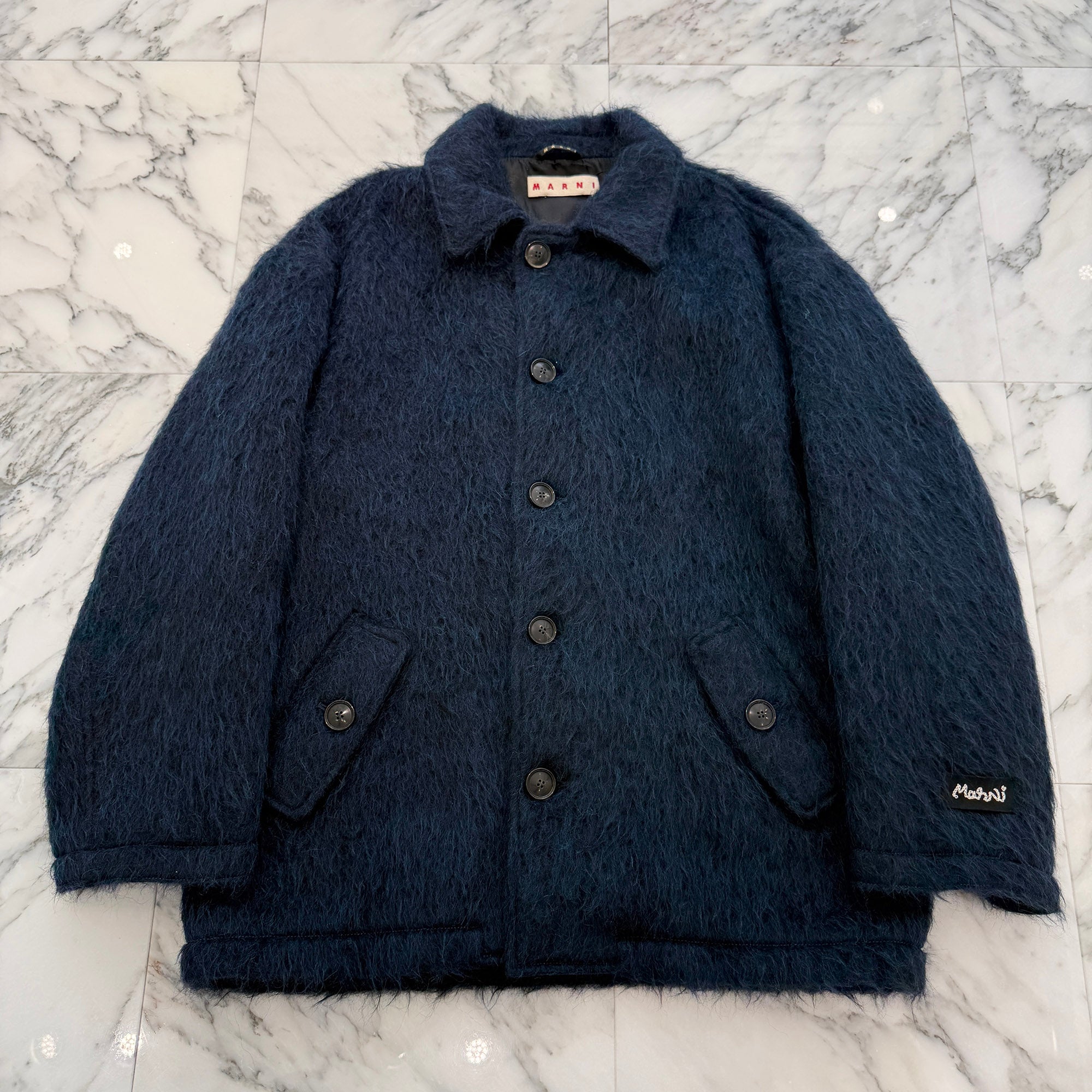 MARNI 2022AW Brushed Caban Coat TIMU0090UW UTW952 Size 50 マルニ ブラッシュド キャバン コート サイズ50