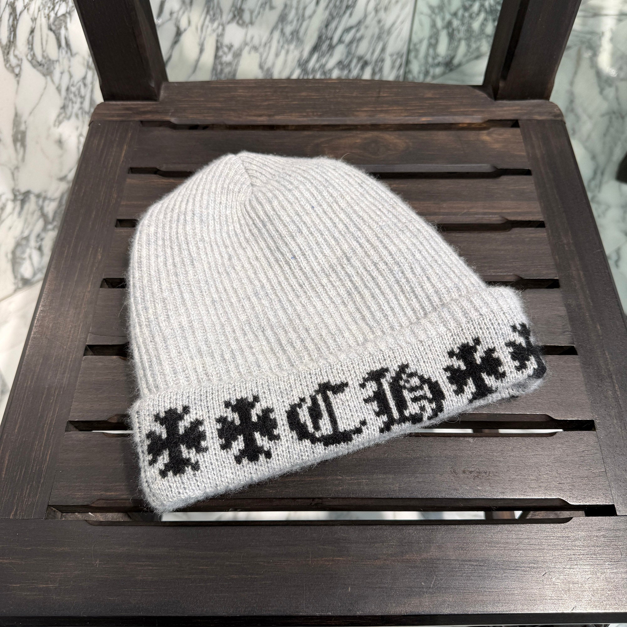 CHROME HEARTS BIG DADDY Cashmere Knit Beanie Size ONE SIZE (25cm) クロムハーツ ビッグダディ カシミヤ ニット ビーニー サイズONE SIZE (25cm)